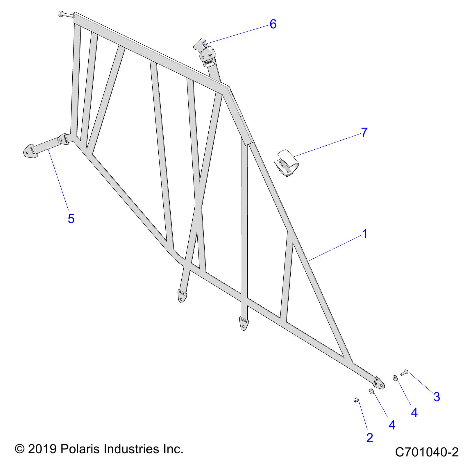 BODY, SIDE NETS - Z22CHA57A2/K2 (C701040-2)