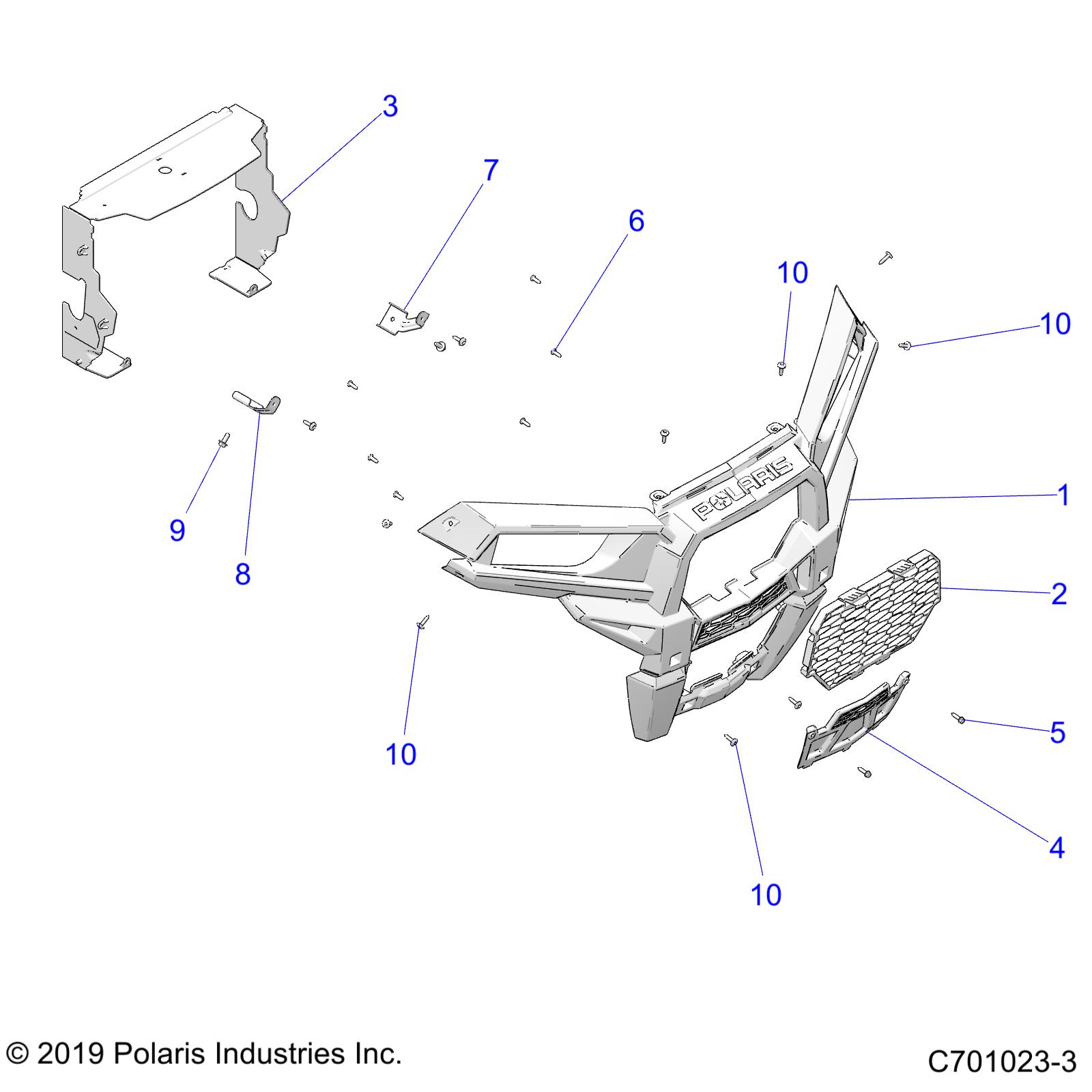 BODY, FRONT BUMPER - Z20A5K87BG (C701023-3)