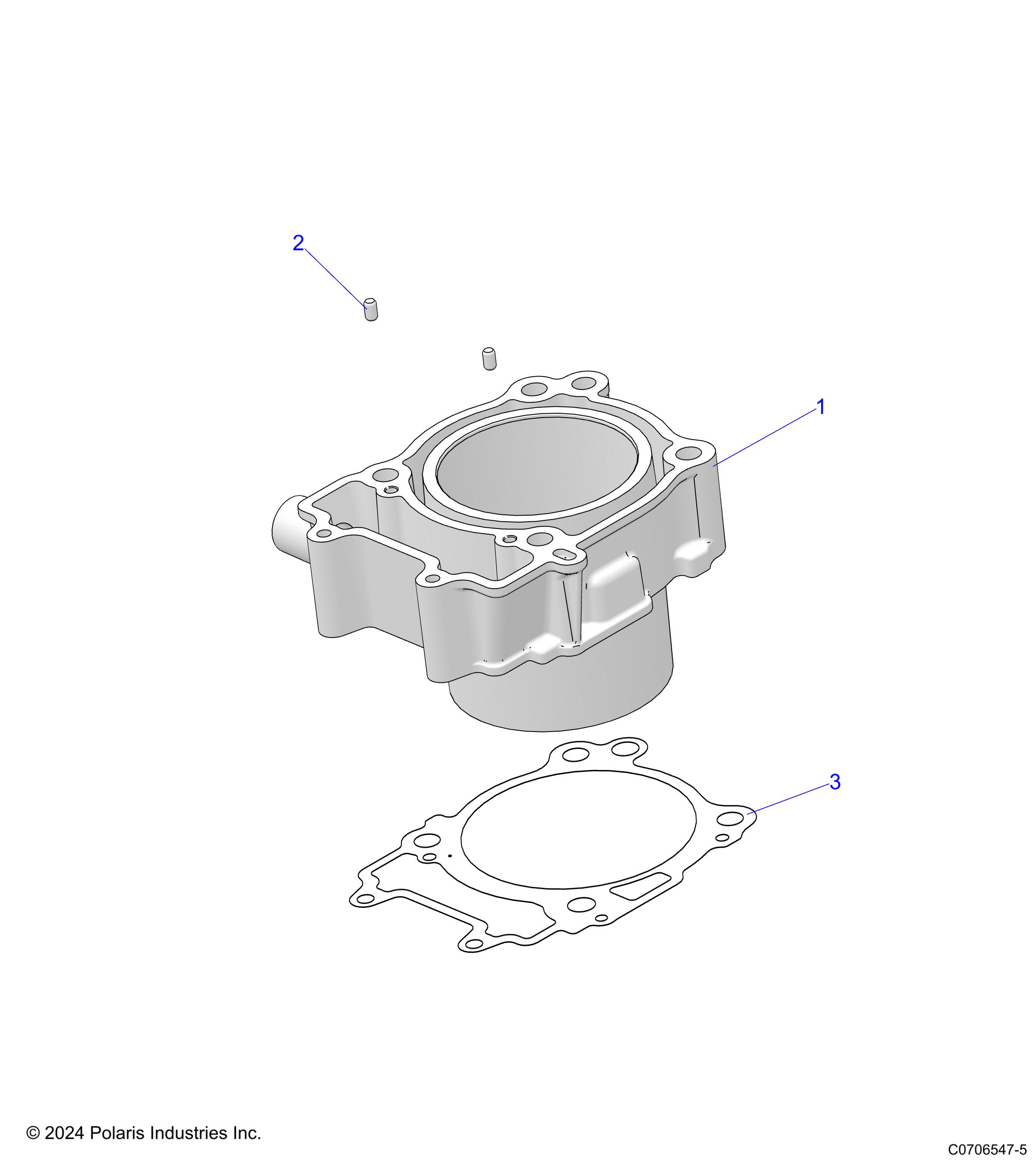 ENGINE, CYLINDER - D25M4A57B4/G57B4/U57B4/W57B4 (C0706547-5)