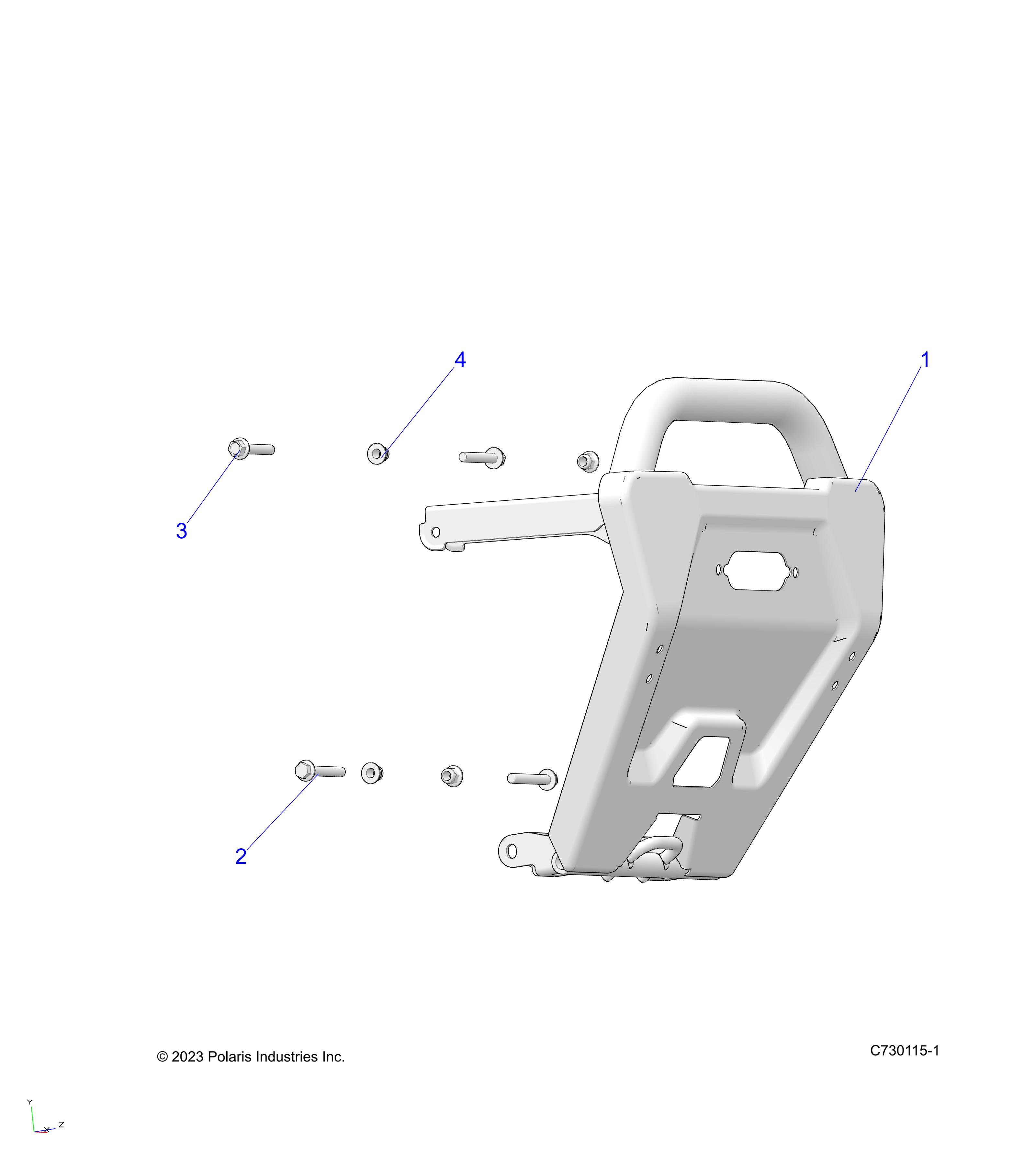 BODY, BUMPER - R24M4A57B1 (C730115-1)