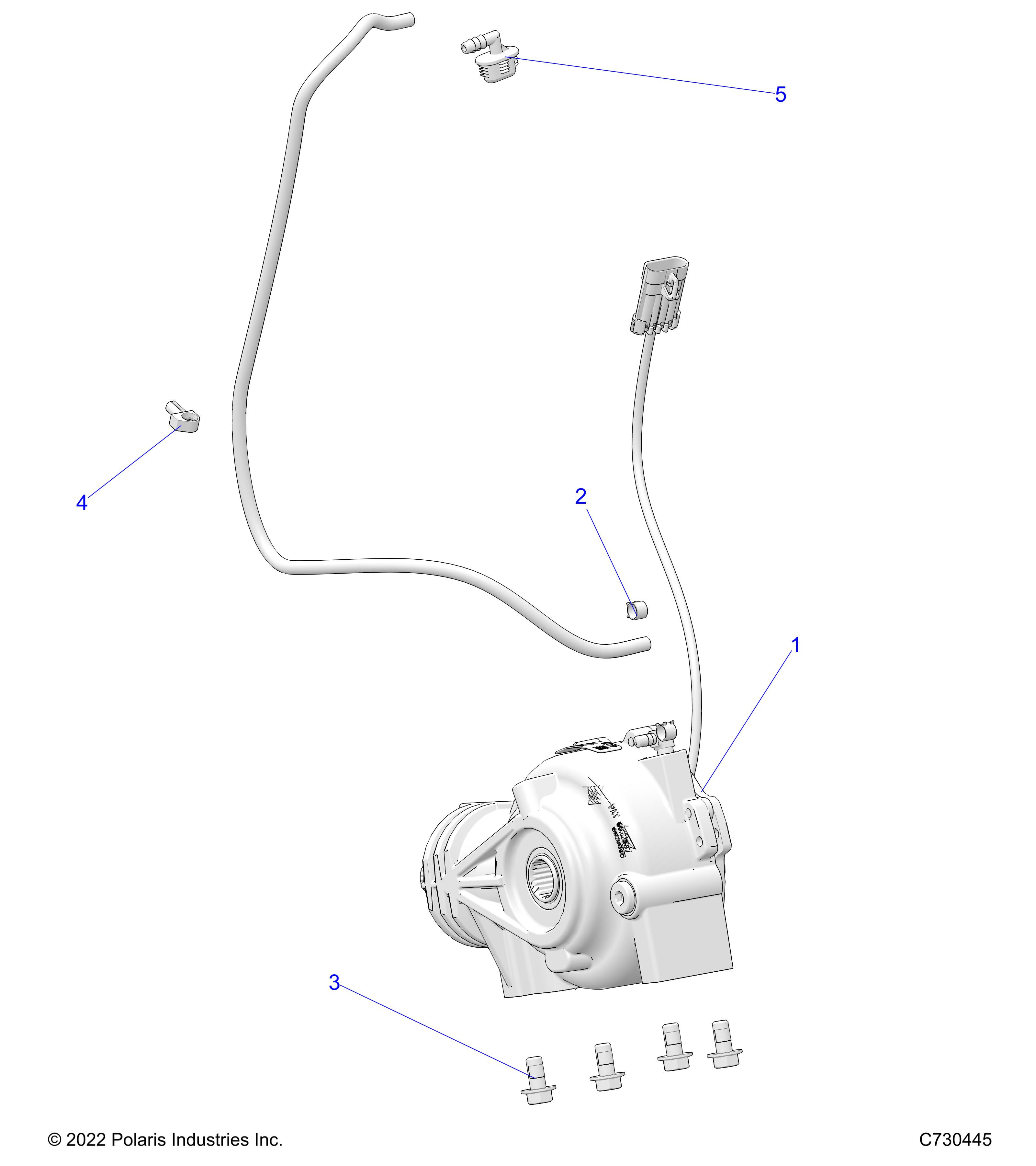 DRIVE TRAIN, FRONT GEARCASE MOUNTING - R25MAA57L1 (C730445)