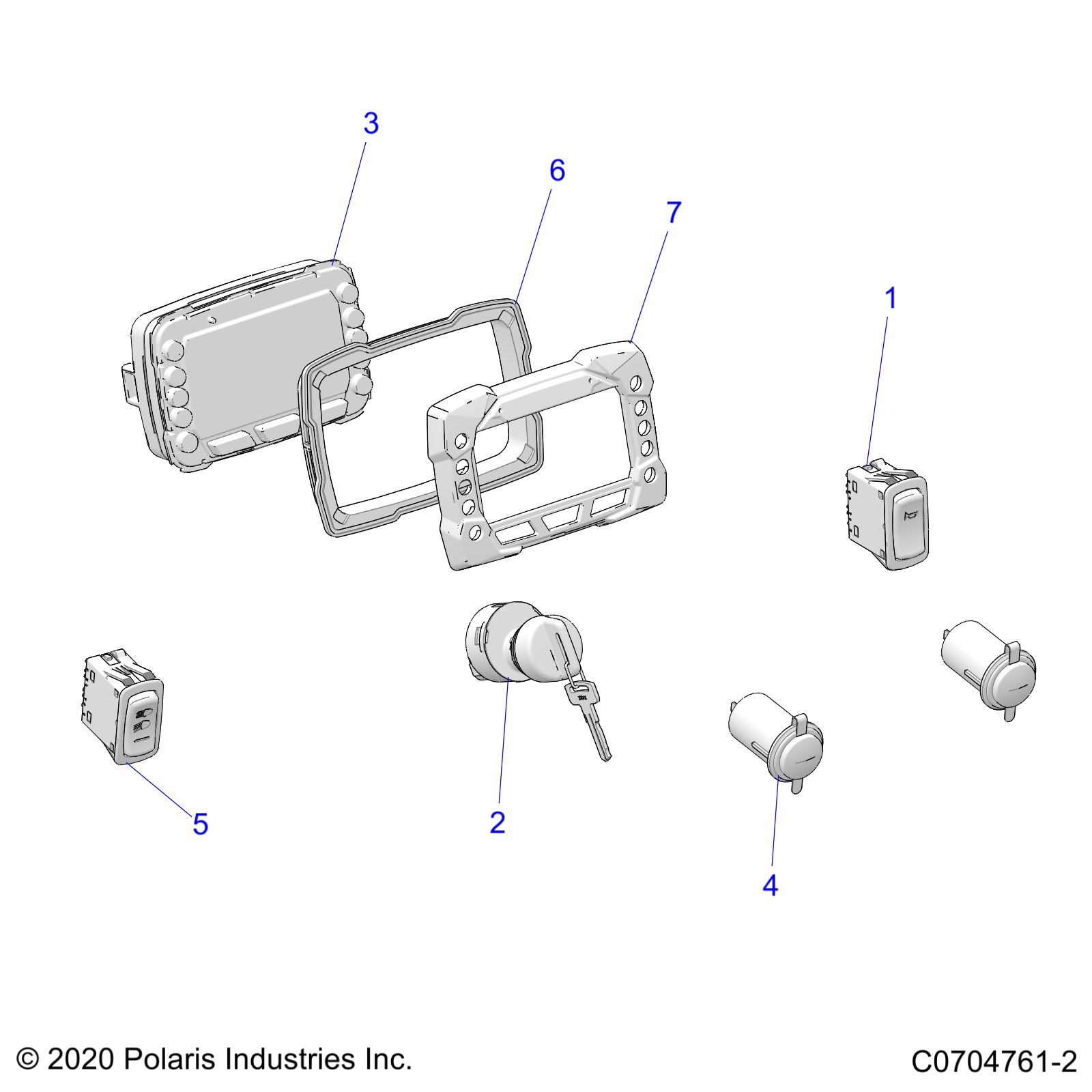 ELECTRICAL, DASH INSTRUMENTS and CONTROLS - D21BBPD4B4 (C0704761-2)