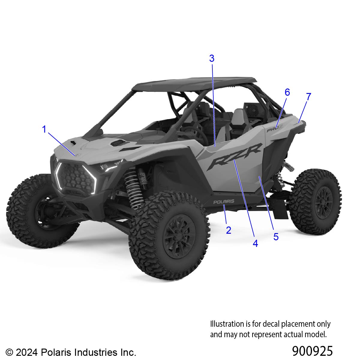 BODY, DECALS GRAPHICS - Z25SPD92AA/AF/AL/BA/BL/BF (900925)