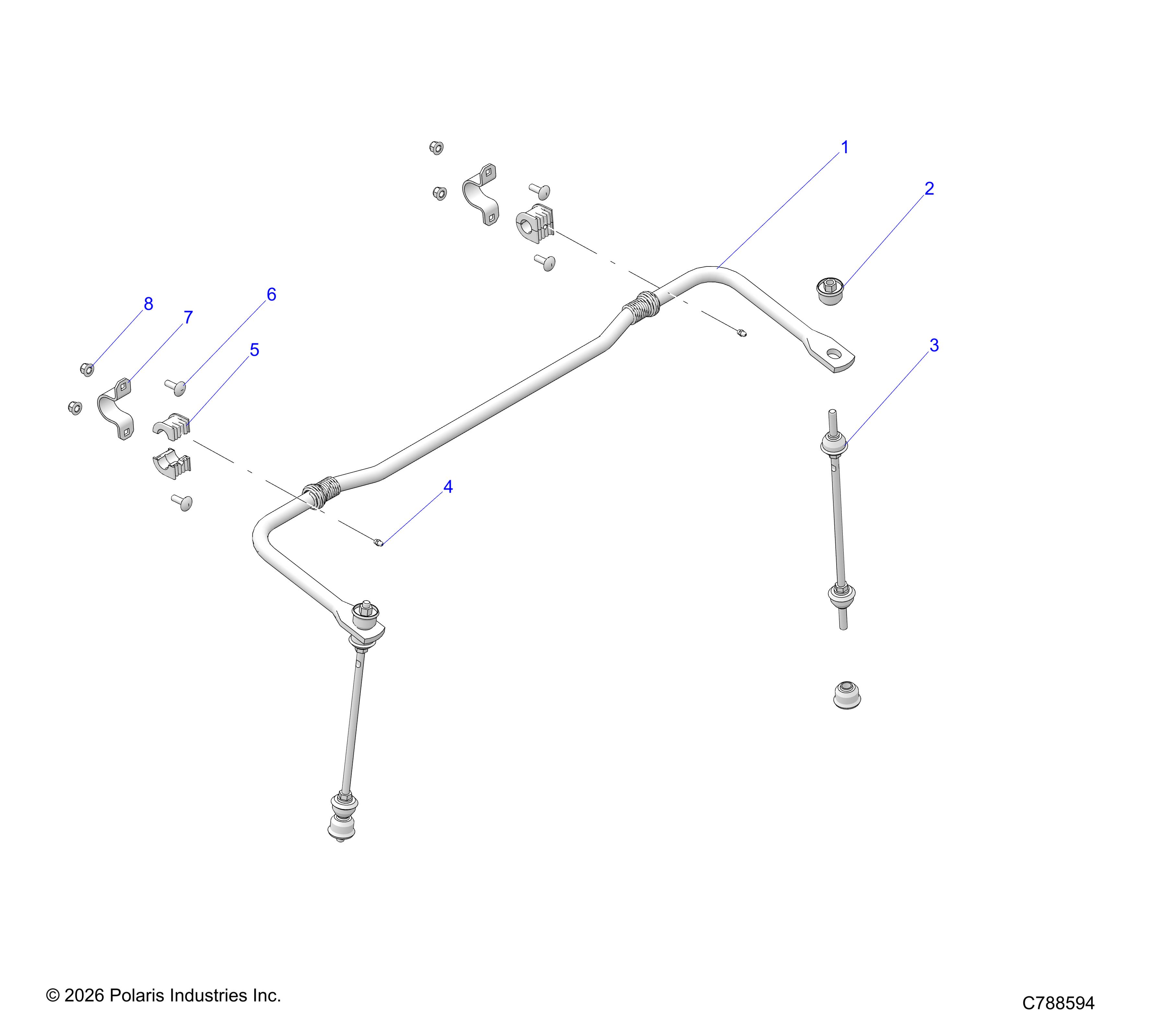 SUSPENSION, REAR STABILIZER BAR