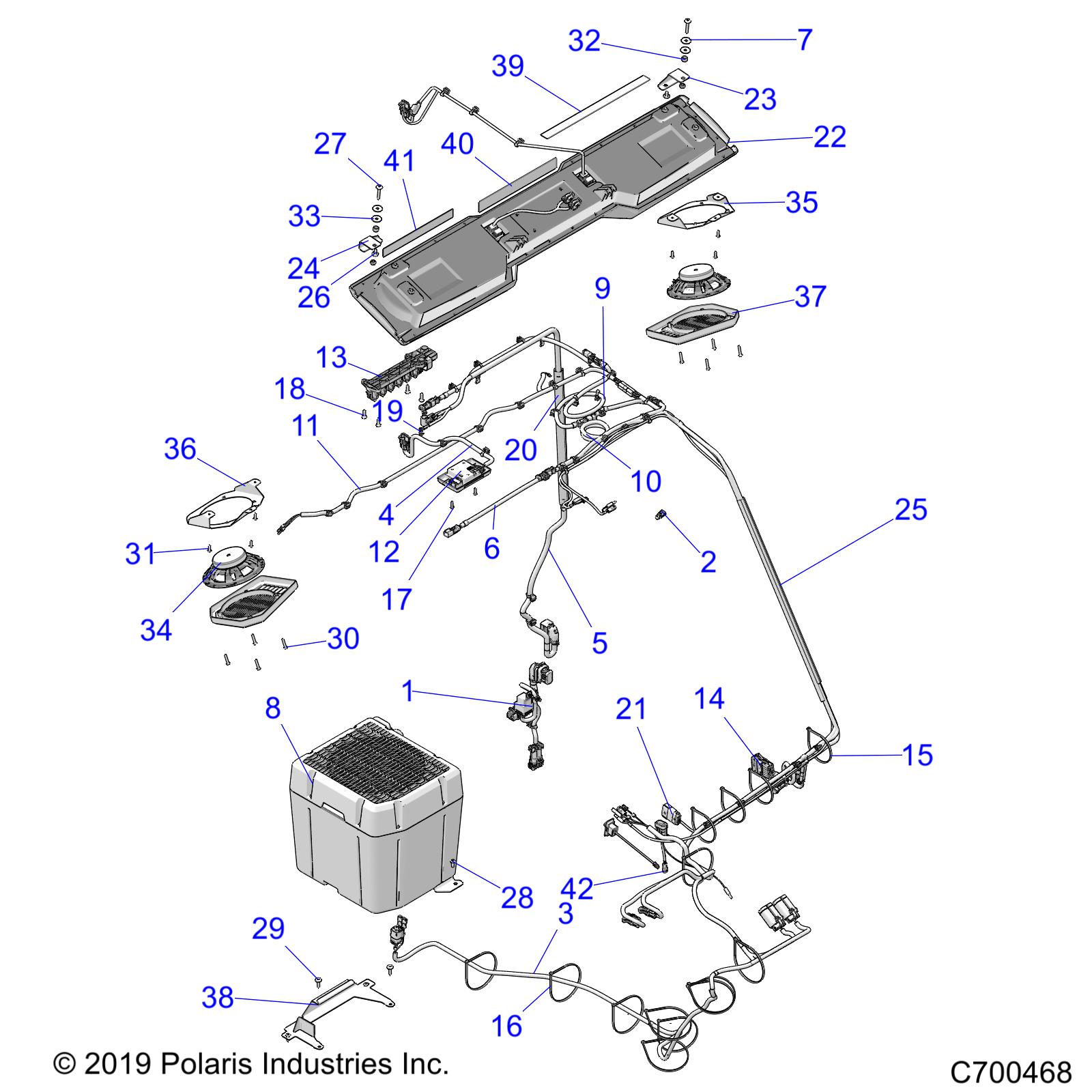 ELECTRICAL, ROOF PREM PREP AUDIO - R19RRE99A/B (C700468)