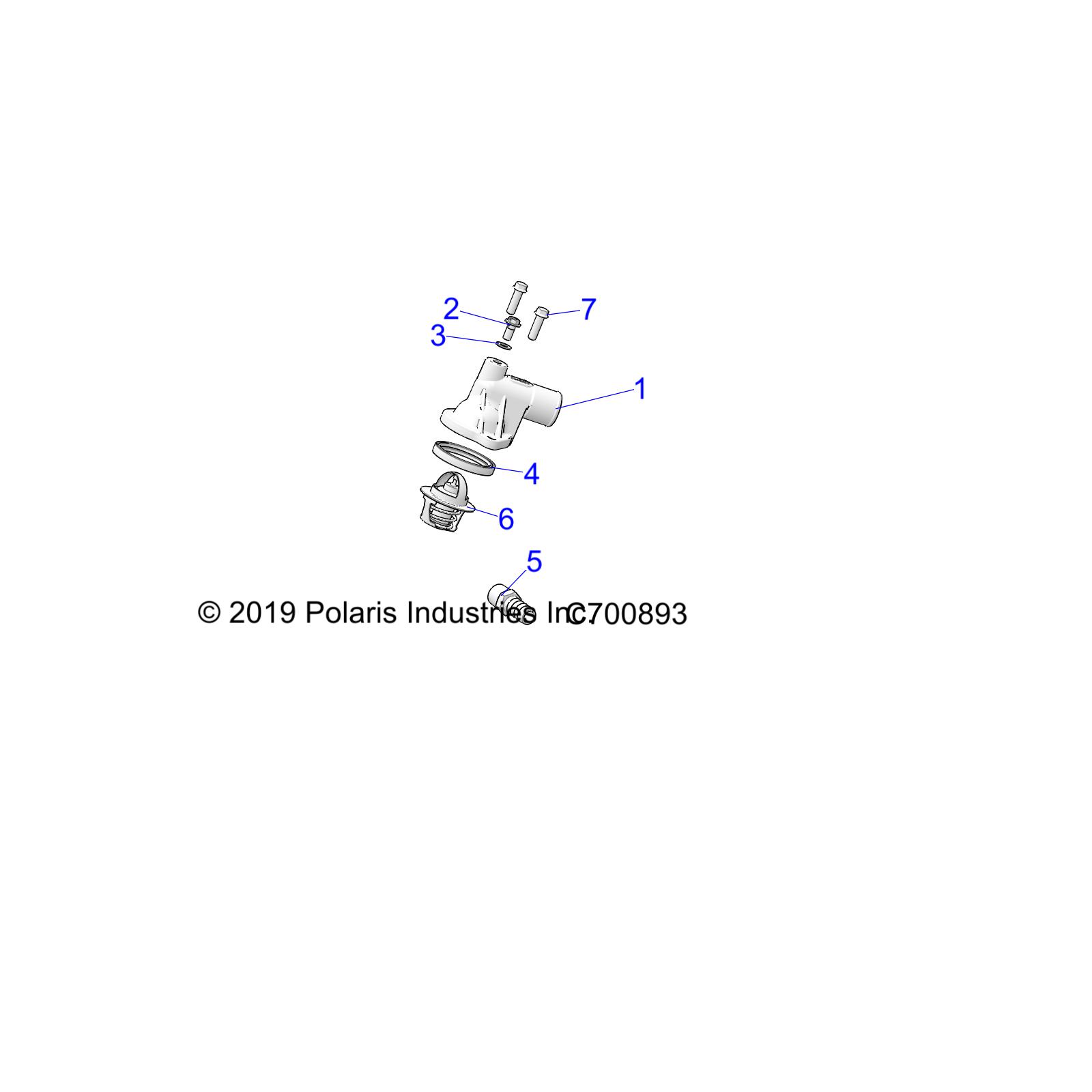 ENGINE, THERMOSTAT and COVER - R20MAE57D7 (C700893)