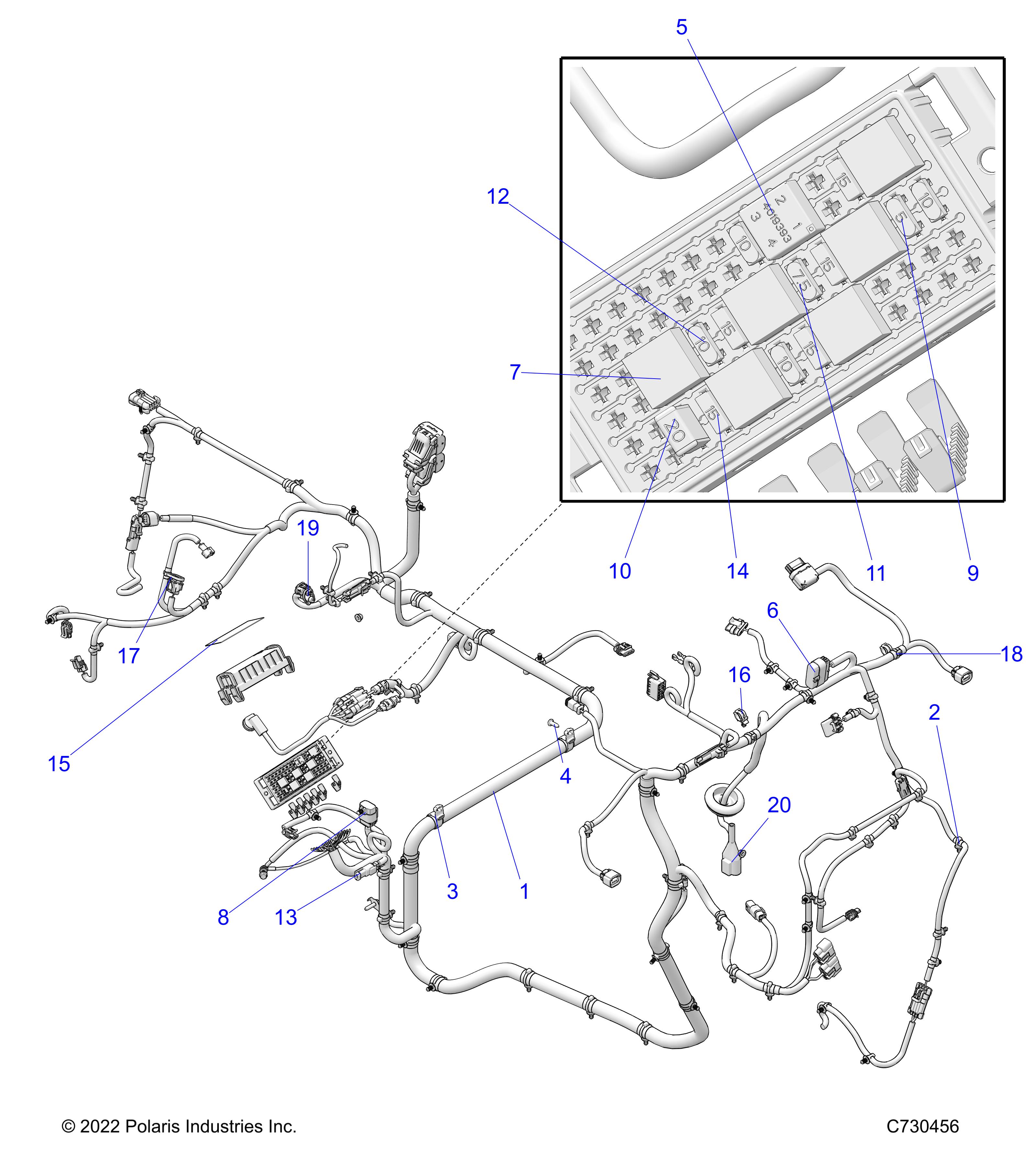 ELECTRICAL, WIRE HARNESSES - R23MAA5AJ1 (C730456)