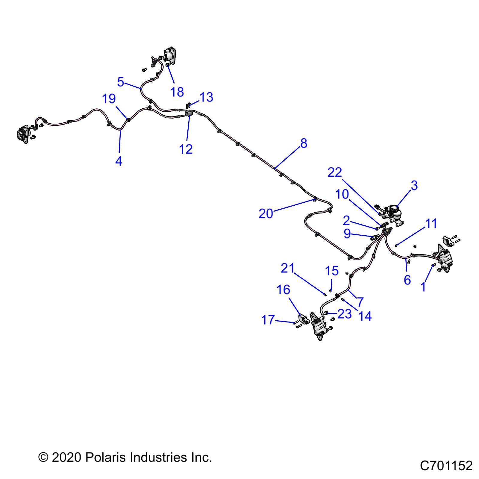 BRAKES, BRAKE LINES AND MASTER CYLINDER - R21RSE99NP (C701152)