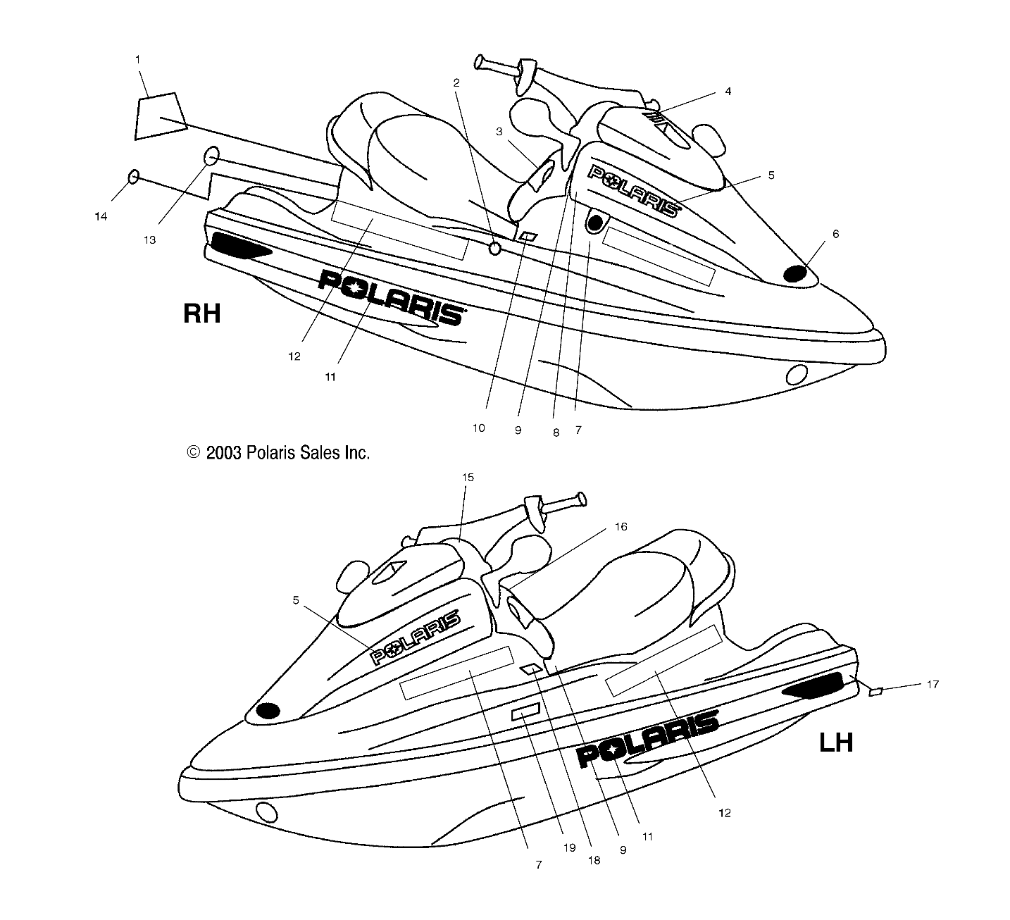 DECALS - W045098CA/IA (4990459045A09)