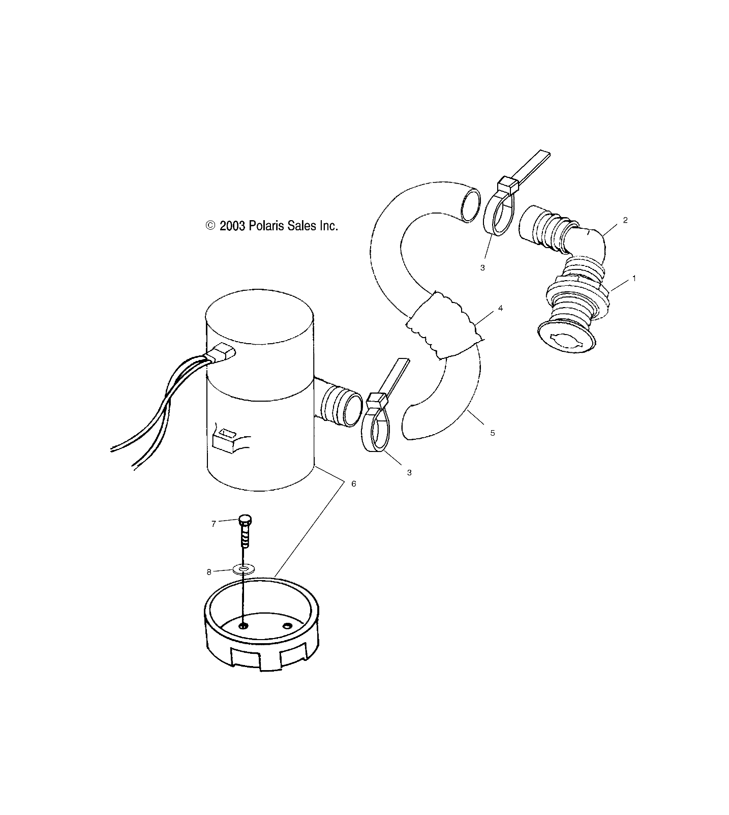 BILGE PUMP - W045098CA/IA (4990459045B09)