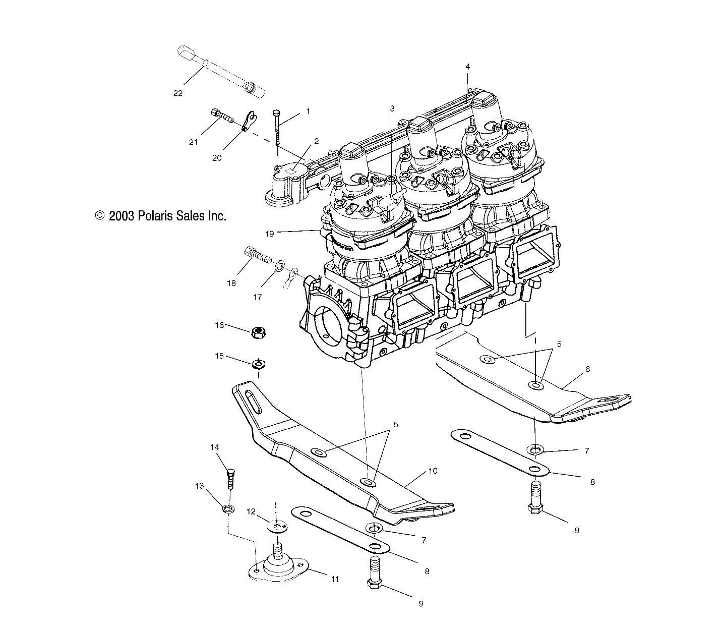 ENGINE MOUNTING - W045098CA/IA (4990459045B13)