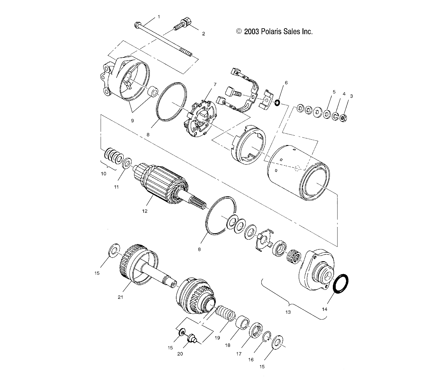 STARTING MOTOR - W045098CA/IA (4990459045C06)