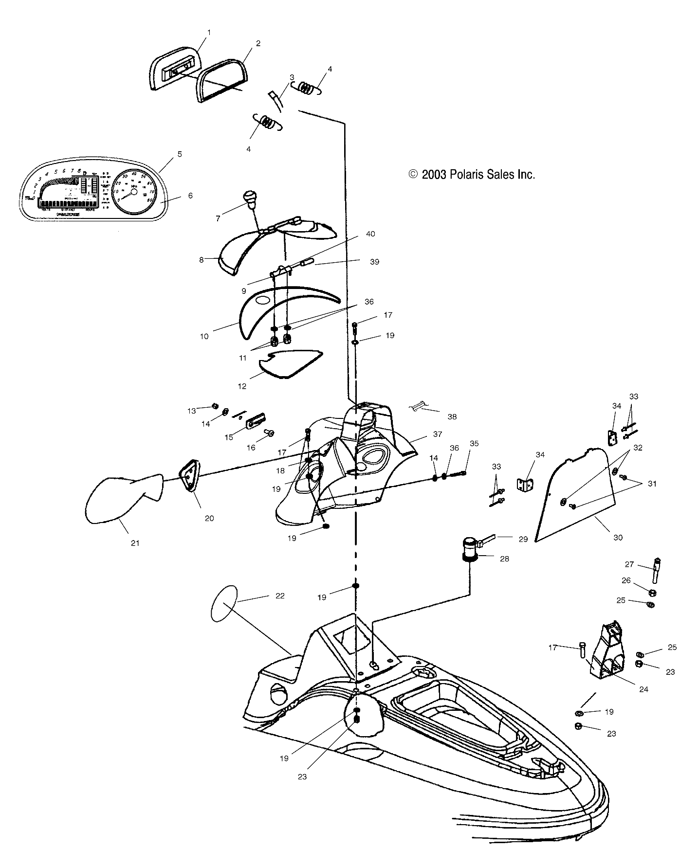 SHROUD - W045101CA/W045101IA (4990479047A03)