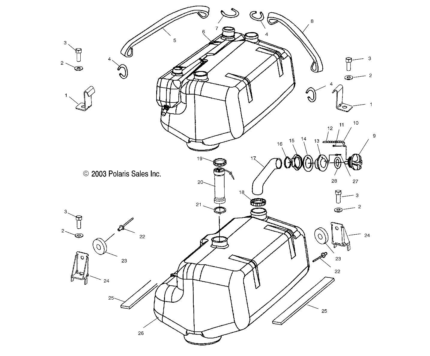 FUEL TANK - W045101CA/W045101IA (4990479047A09)