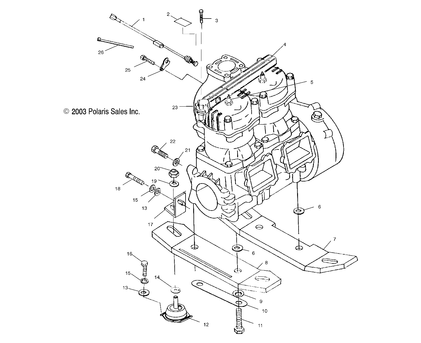 ENGINE MOUNTING - W045101CA/W045101IA (4990479047B06)