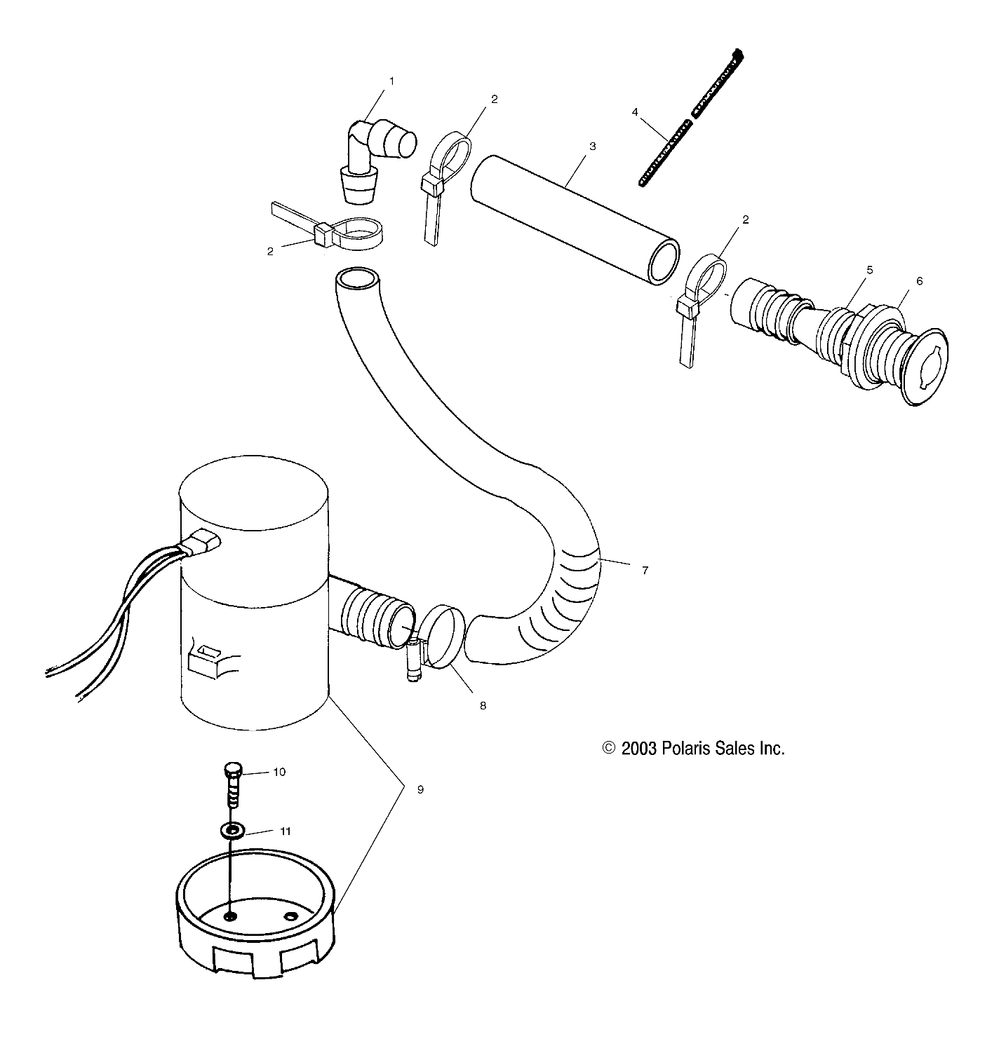 BILGE PUMP - W045101CA/W045101IA (4990479047B11)