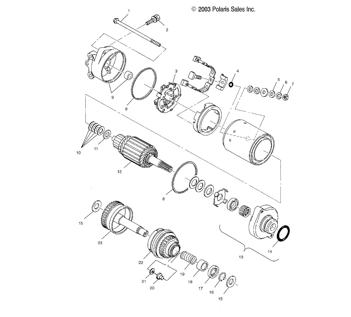 STARTING MOTOR - W045101CA/W045101IA (4990479047C08)