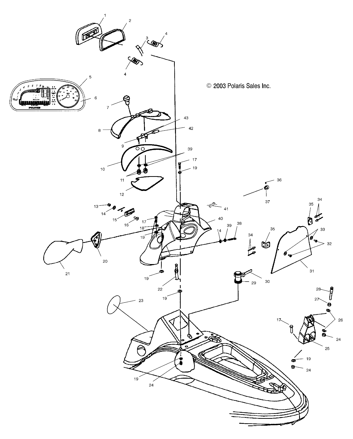 SHROUD - W045197DA/IA (4990499049A03)