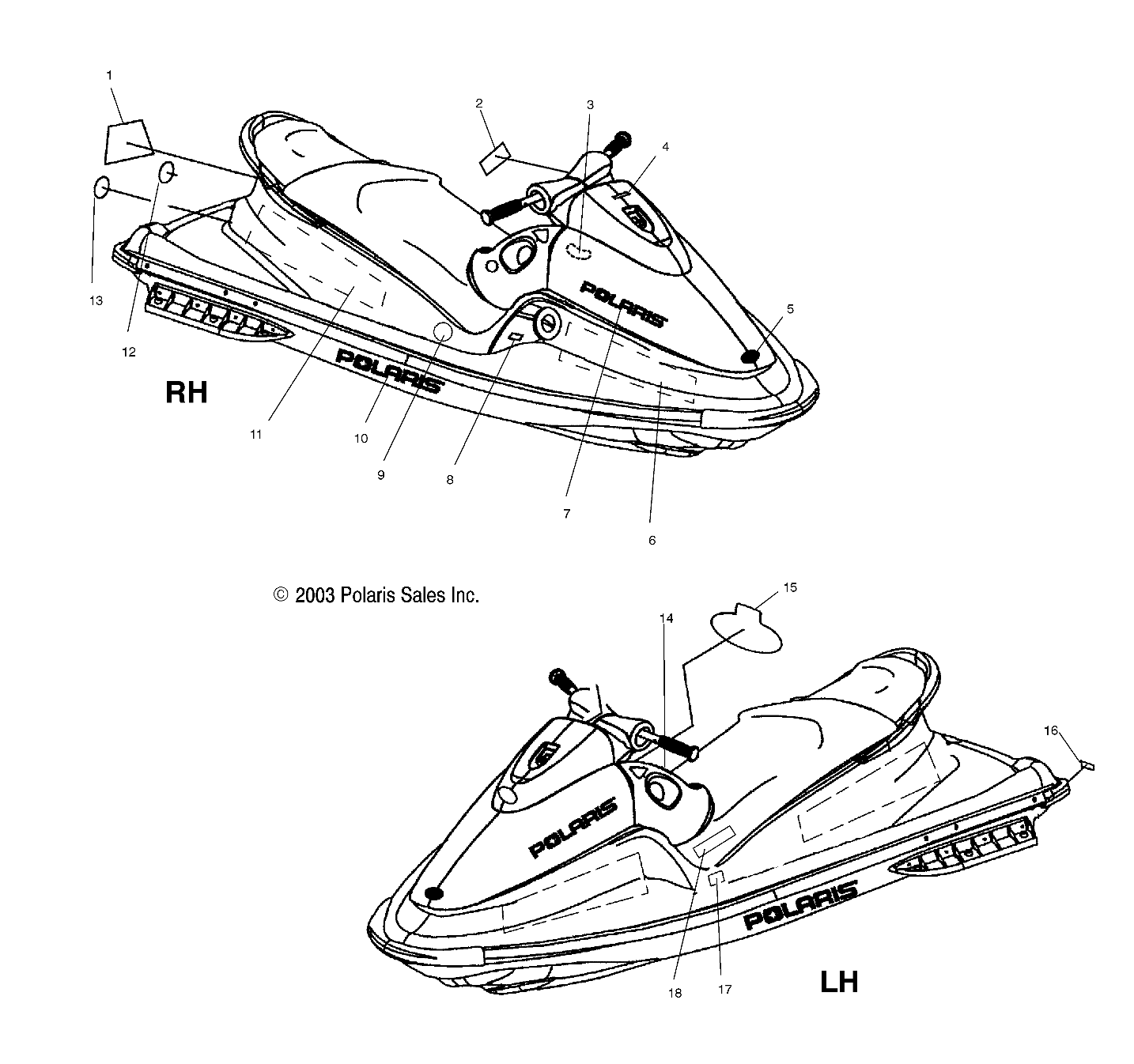 DECALS - W045197DA/IA (4990499049A08)