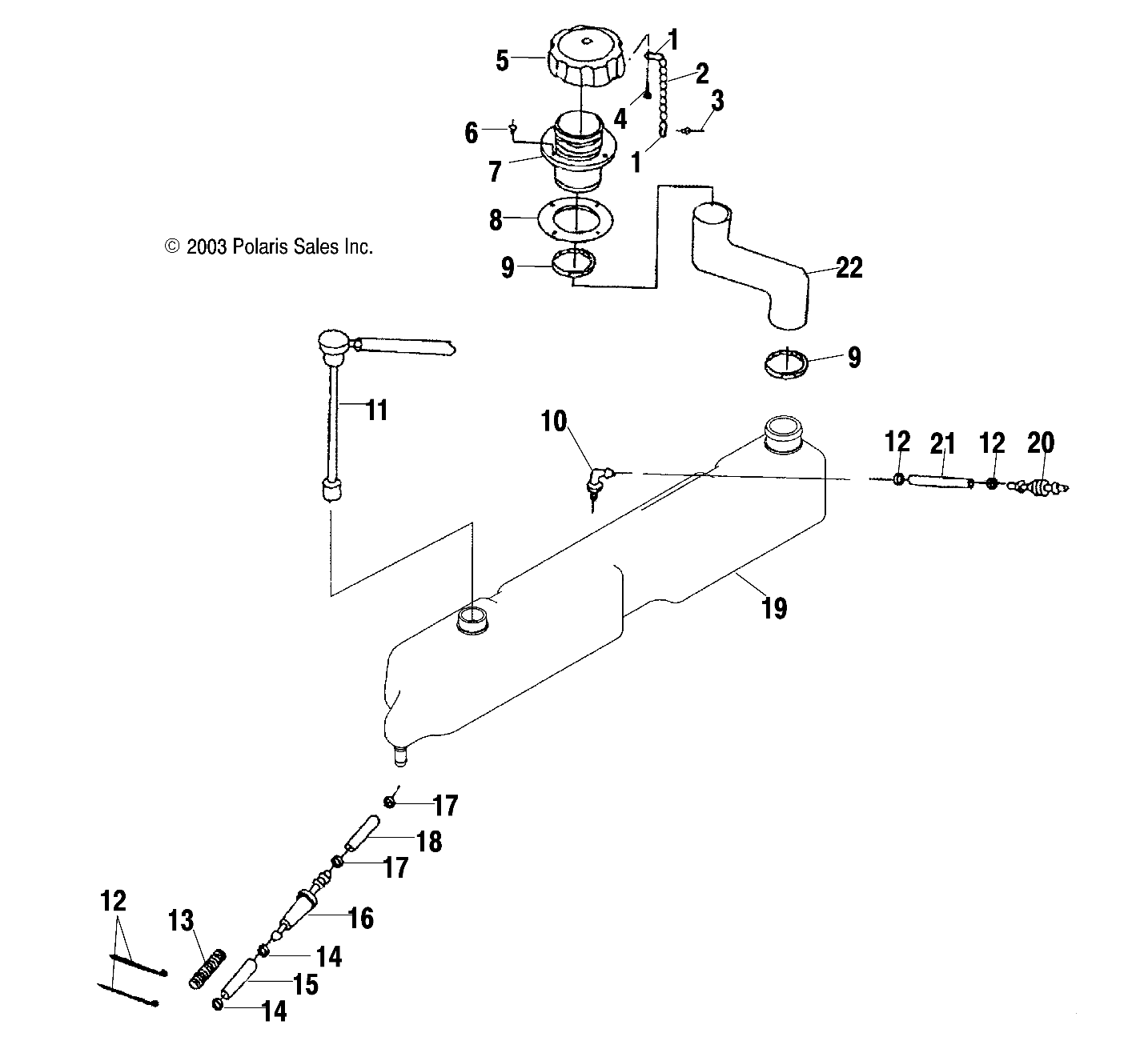 OIL TANK - W045197DA/IA (4990499049A12)