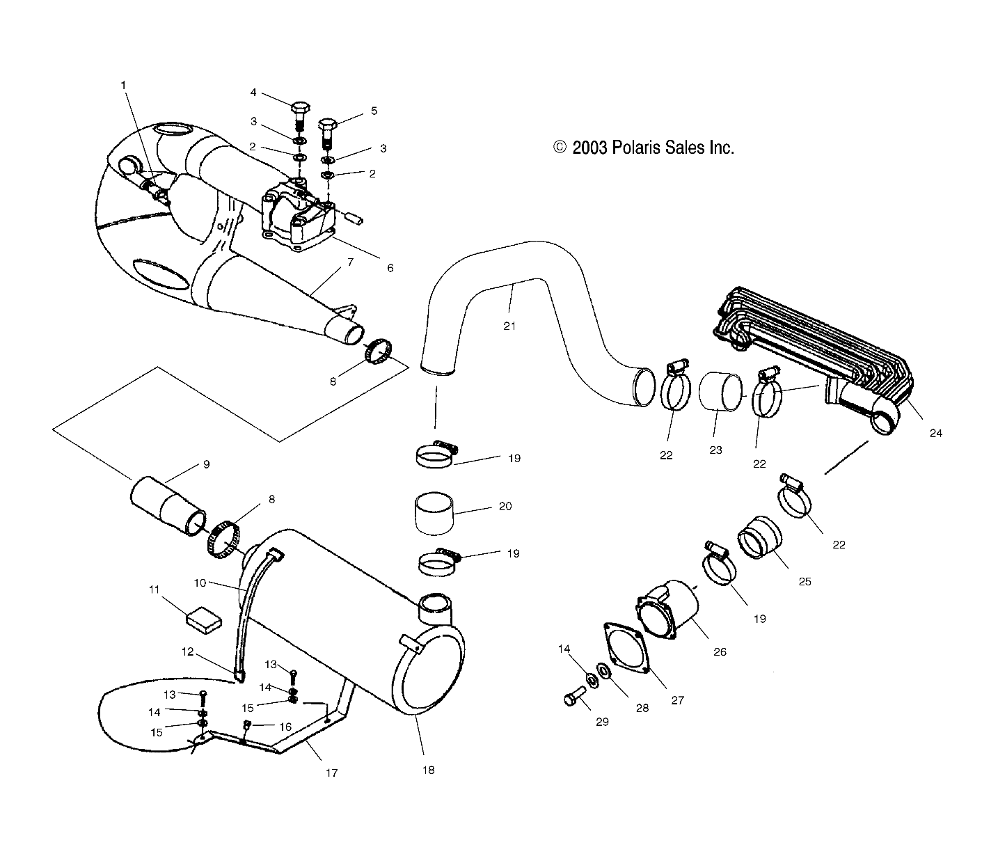 EXHAUST SYSTEM - W045197DA/IA (4990499049B05)