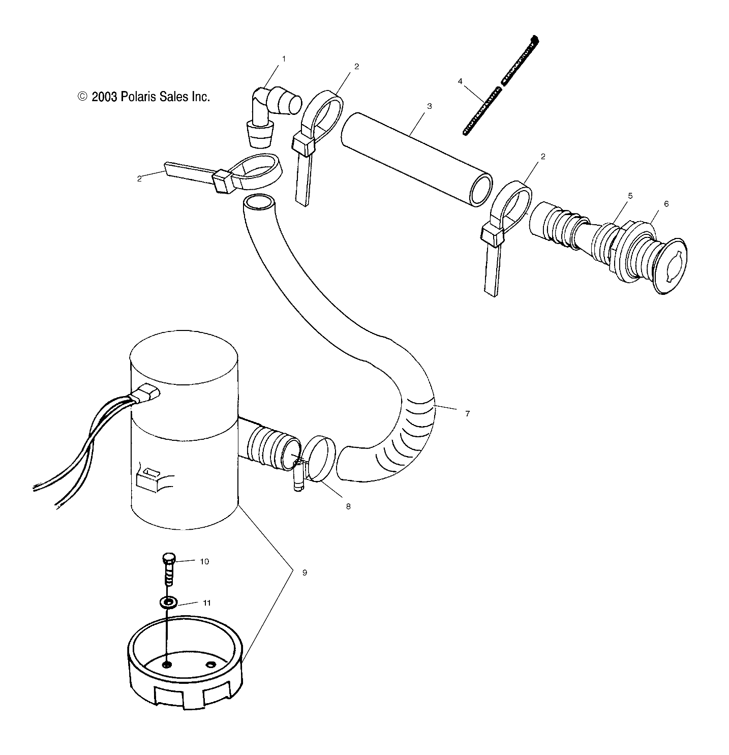 BILGE PUMP - W045197DA/IA (4990499049B10)