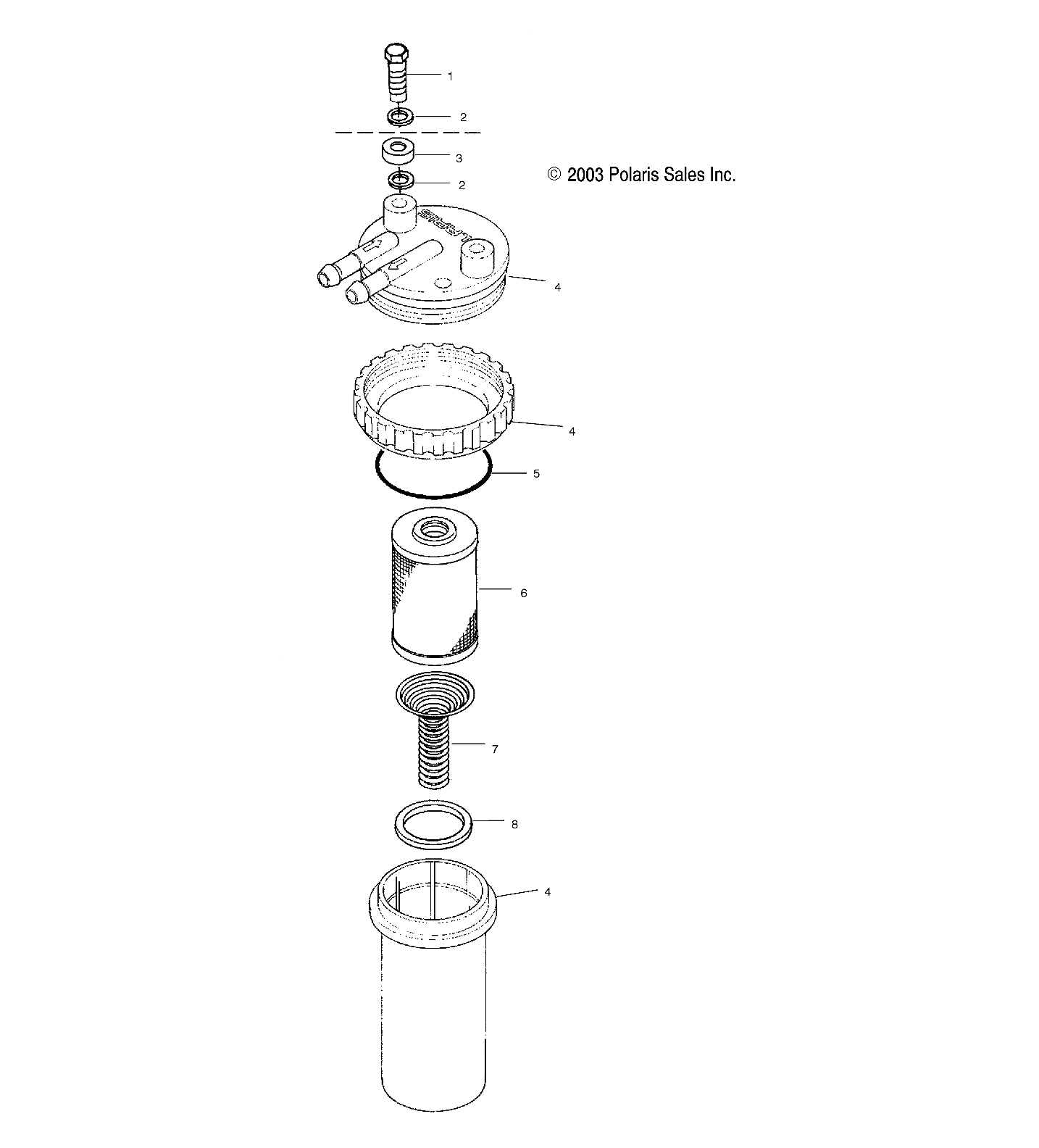 FUEL/WATER SEPARATOR - W045197DA/IA (4990499049B12)