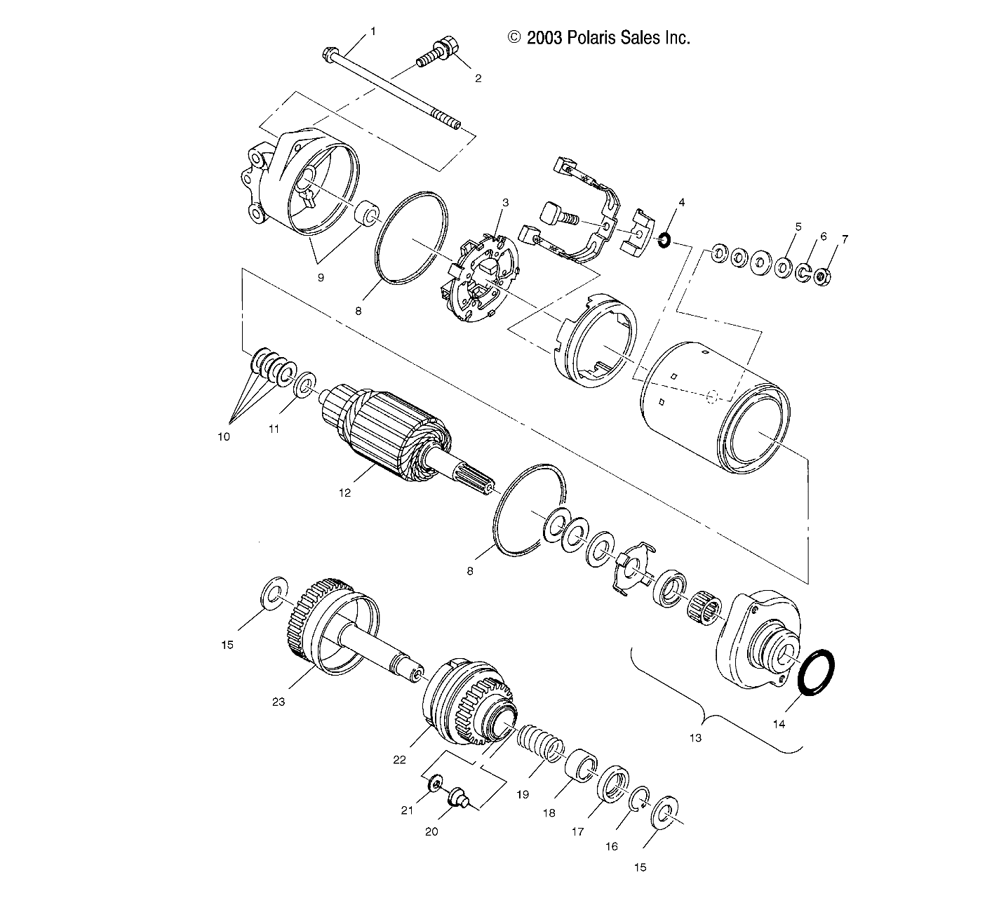 STARTING MOTOR - W045197DA/IA (4990499049C09)