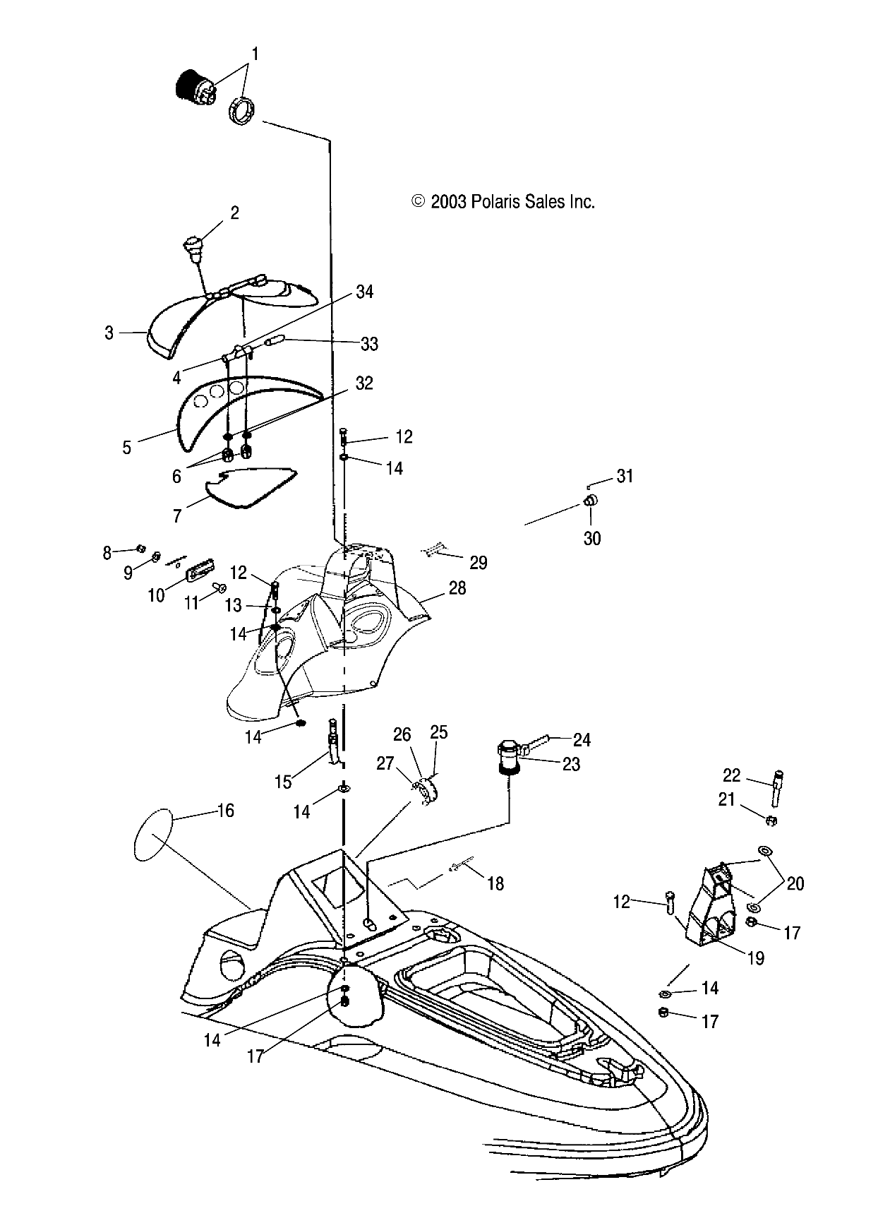 SHROUD - W045297DA/IA/IB (4990519051A03)