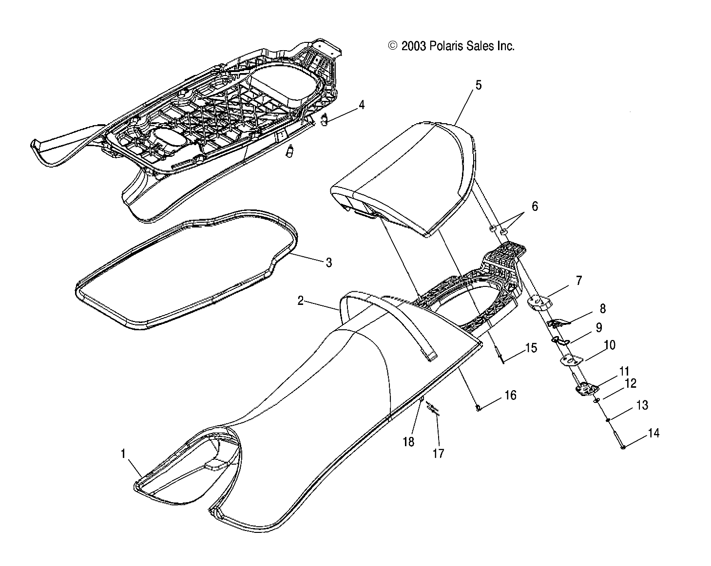 SEAT - W045297DA/IA/IB (4990519051A11)