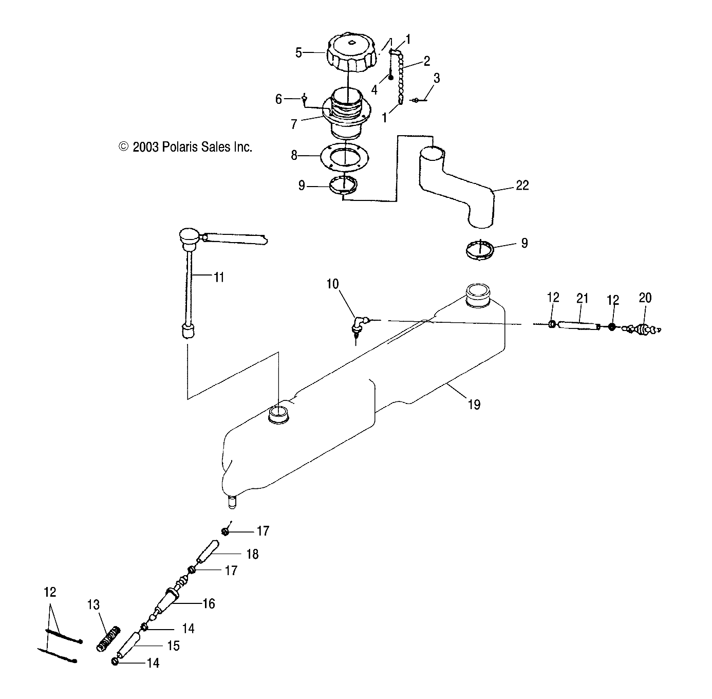 OIL TANK - W045297DA/IA (4990519051A12)