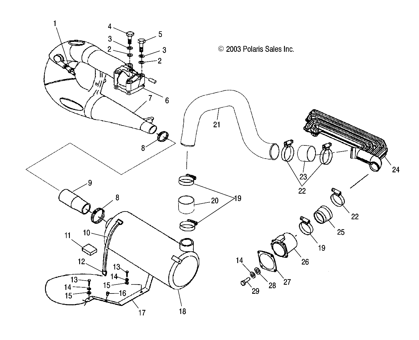 EXHAUST SYSTEM - W045297DA/IA/IB (4990519051B03)