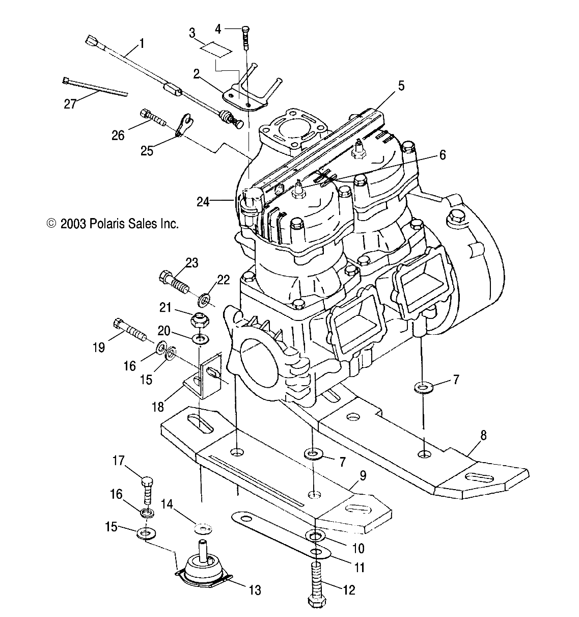 ENGINE MOUNTING - W045297DA/IA/IB (4990519051B04)