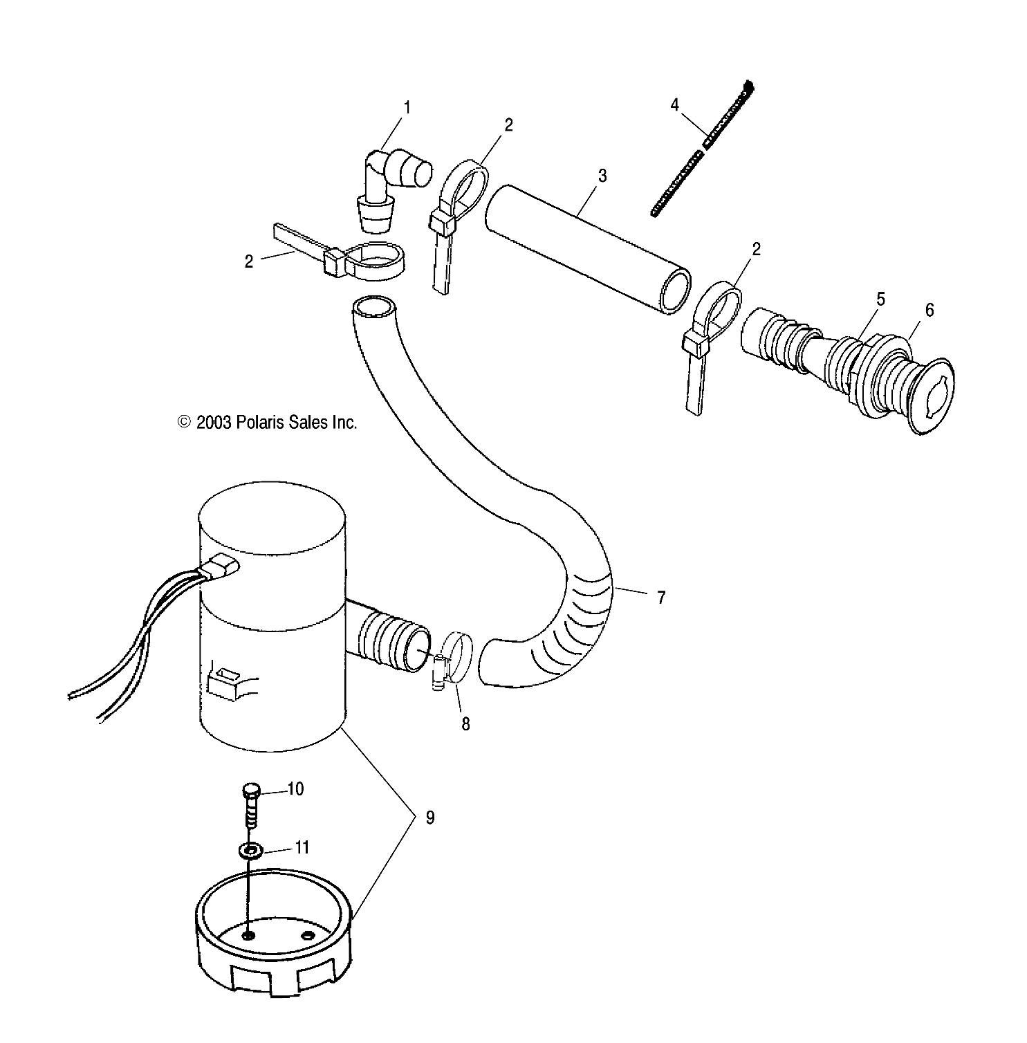 BILGE PUMP - W045297DA/IA/IB (4990519051B08)