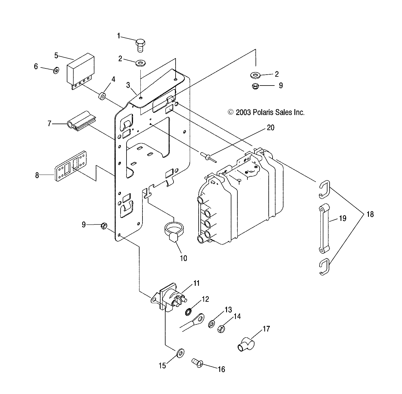 ELECTRICAL BOX MOUNTING - W045297DA/IA/IB (4990519051B13)