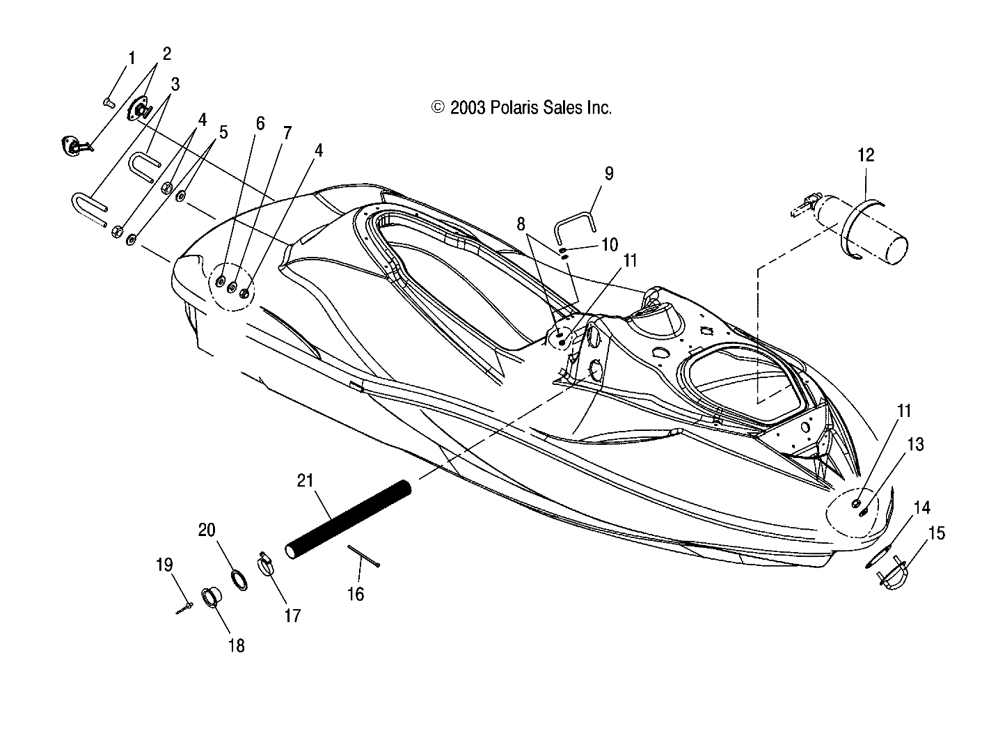 HULL and BODY - W045303CA/IA (4990539053A06)