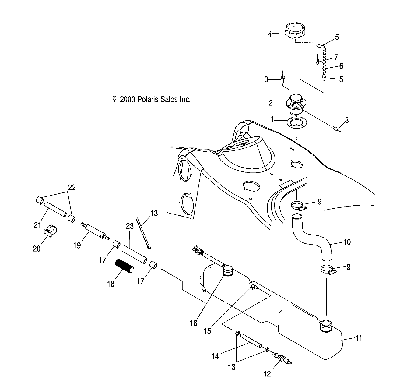 OIL TANK - W045303CA/IA (4990539053A09)