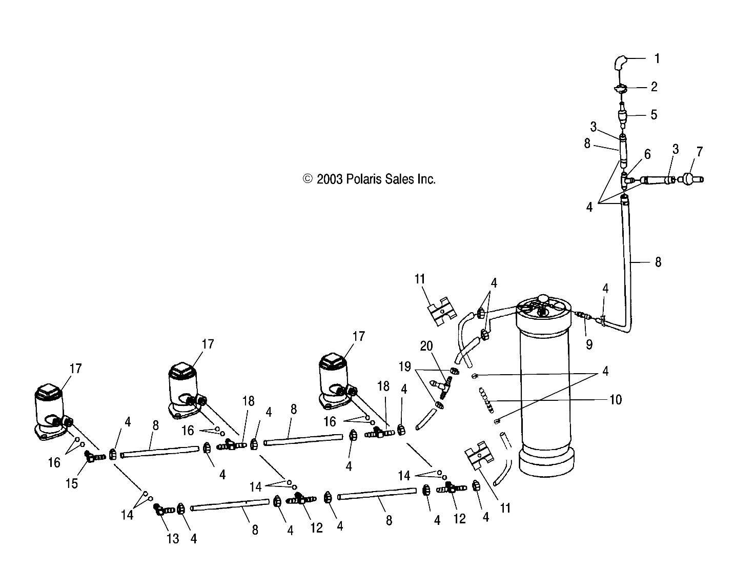 FUEL SYSTEM - W045303CA/IA (4990539053A10)