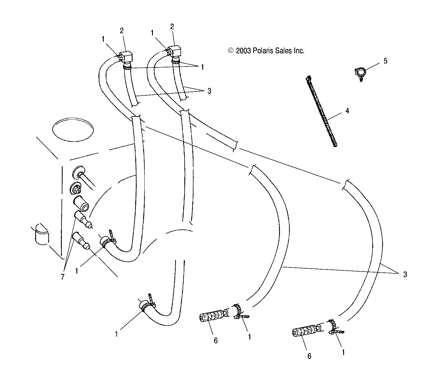 WATER SIPHON - W045303CA/IA (4990539053B05)