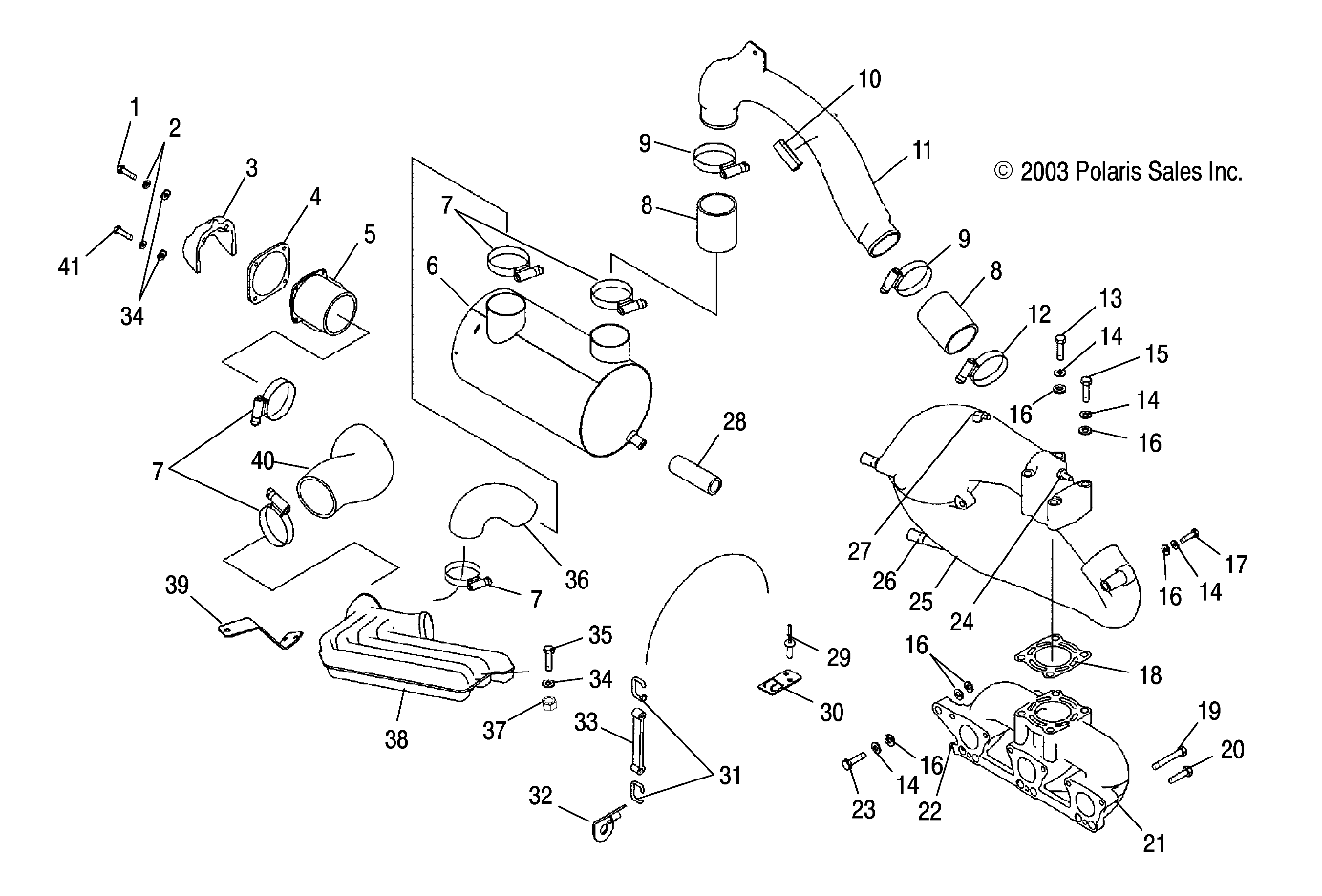 EXHAUST SYSTEM - W045303CA/IA (4990539053B06)