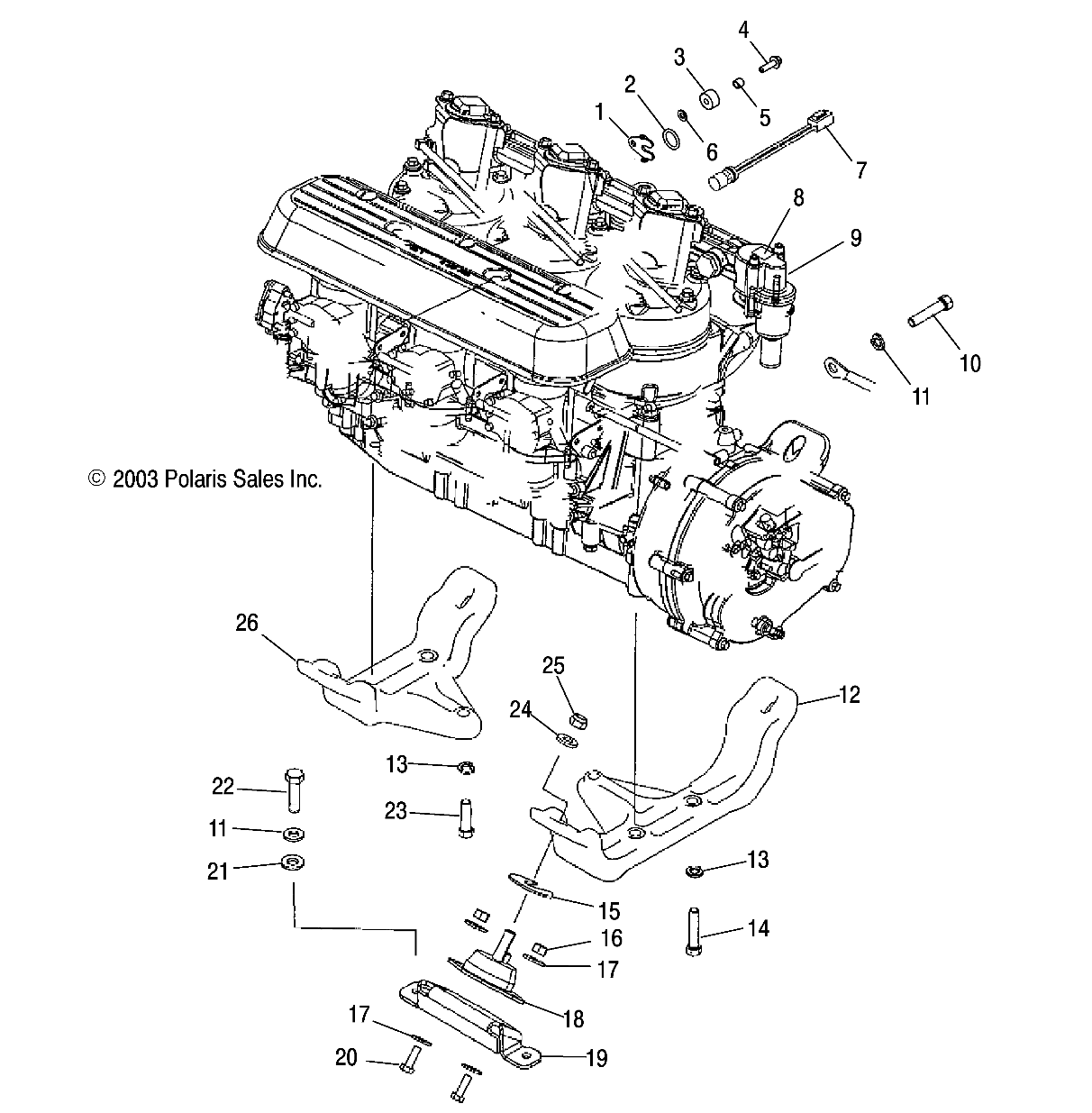 ENGINE MOUNTING - W045303CA/IA (4990539053B10)