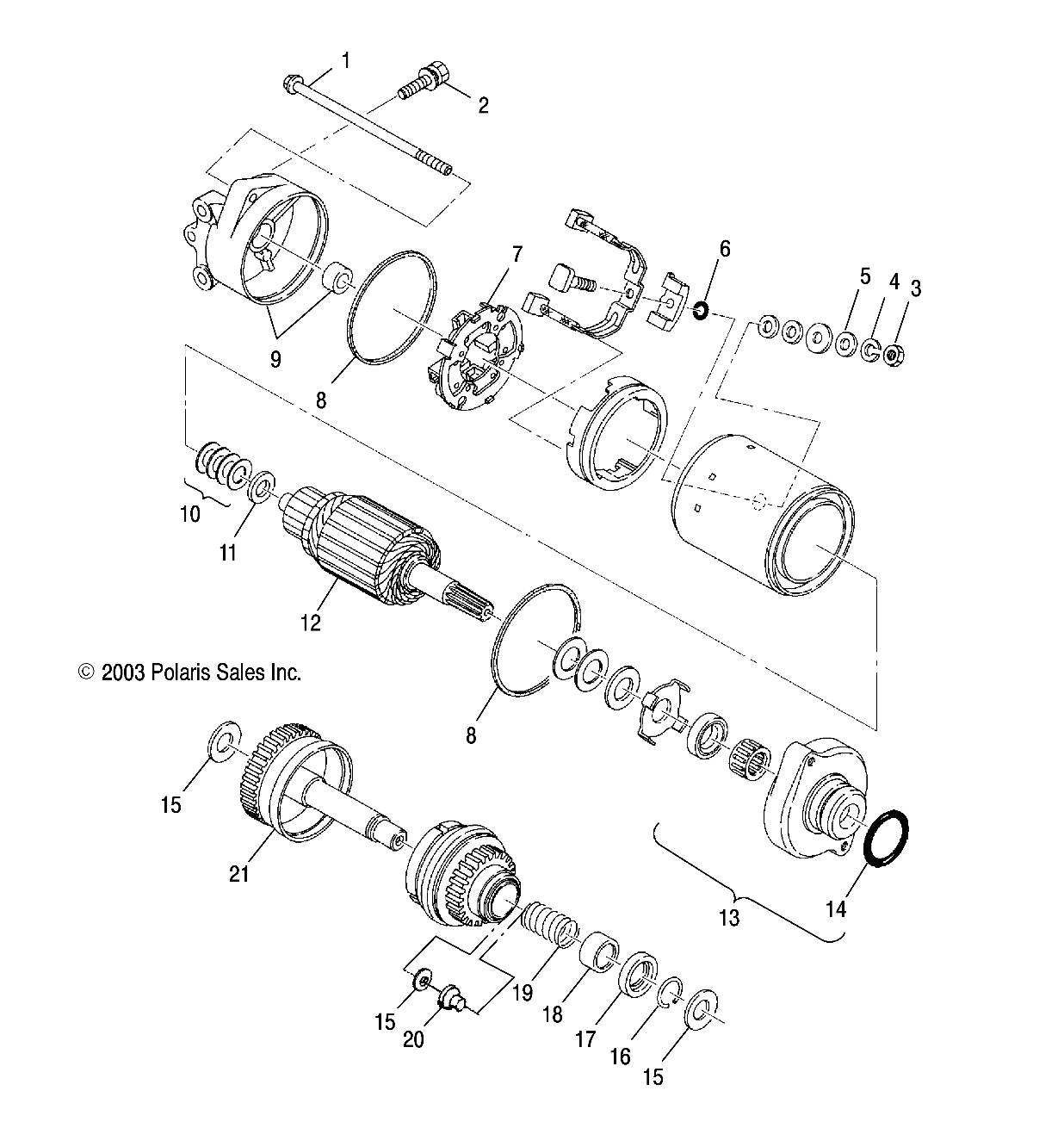 STARTING MOTOR - W045303CA/IA (4990539053C04)