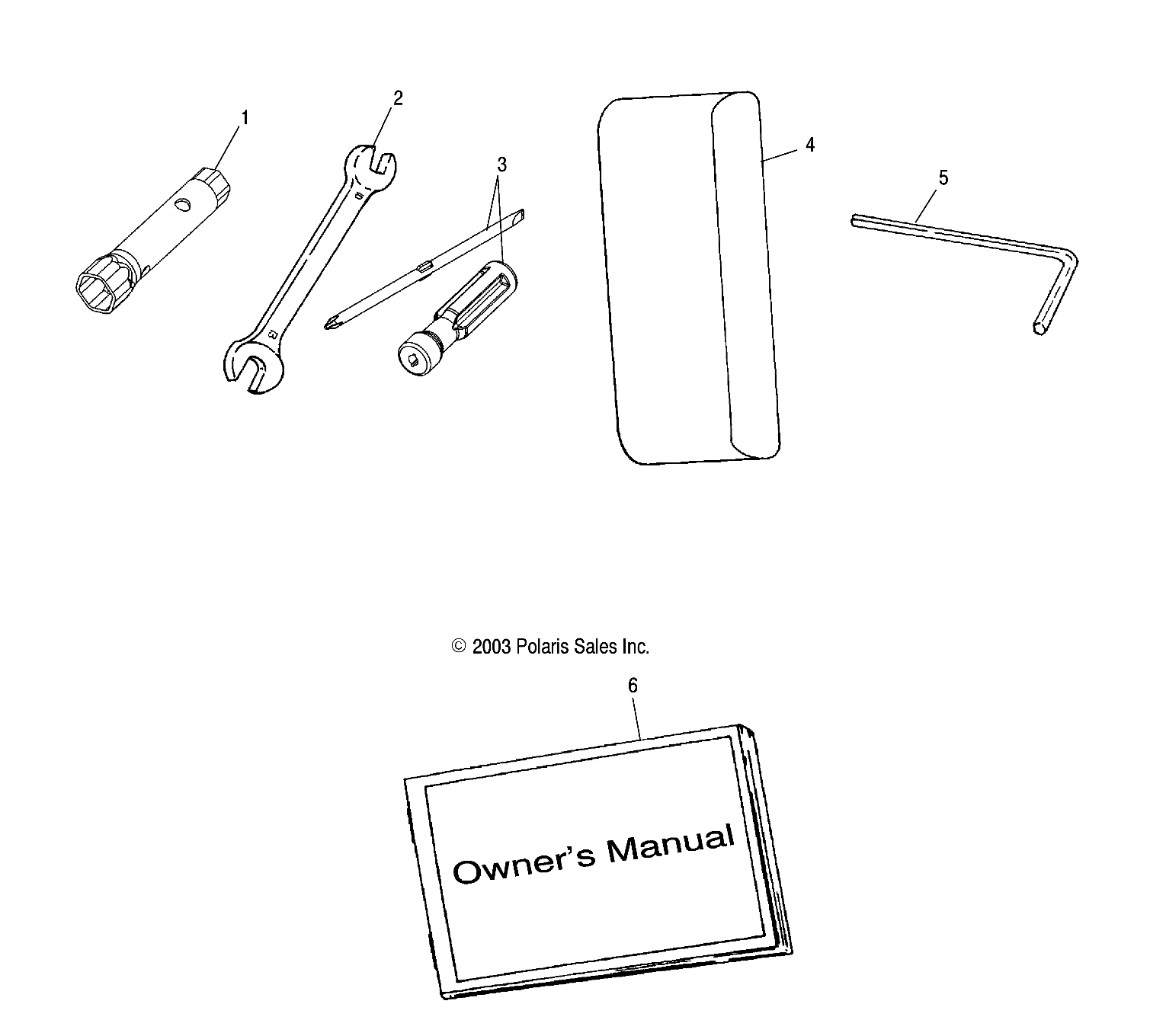 TOOL KIT - W045303CA/IA (4990539053C05)