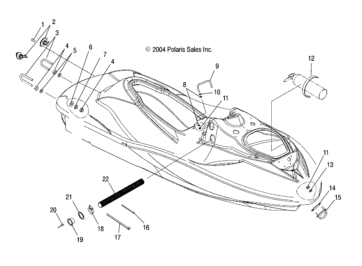 HULL and BODY - W045304CA/IA/CB/IB/CC/IC (4990559055A06)