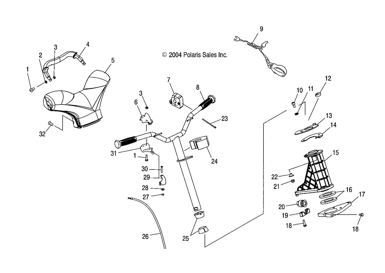 STEERING - W045304CA/IA/CB/IB/CC/IC (4990559055A10)