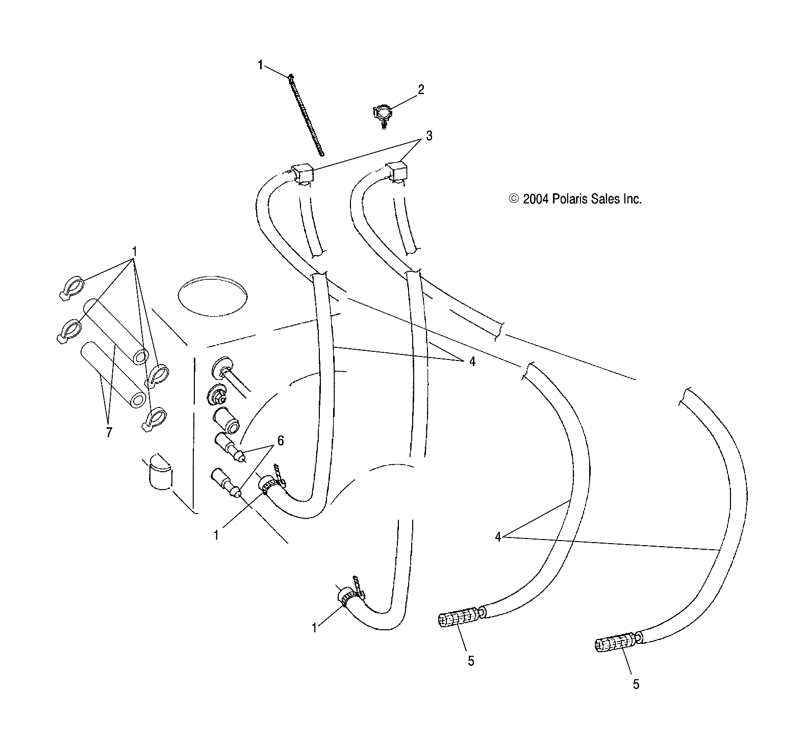 WATER SIPHON - W045304CA/IA/CB/IB/CC/IC (4990559055B02)