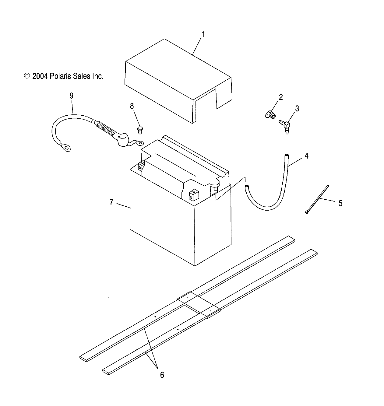 BATTERY BOX - W045304CA/IA/CB/IB/CC/IC (4990559055B06)