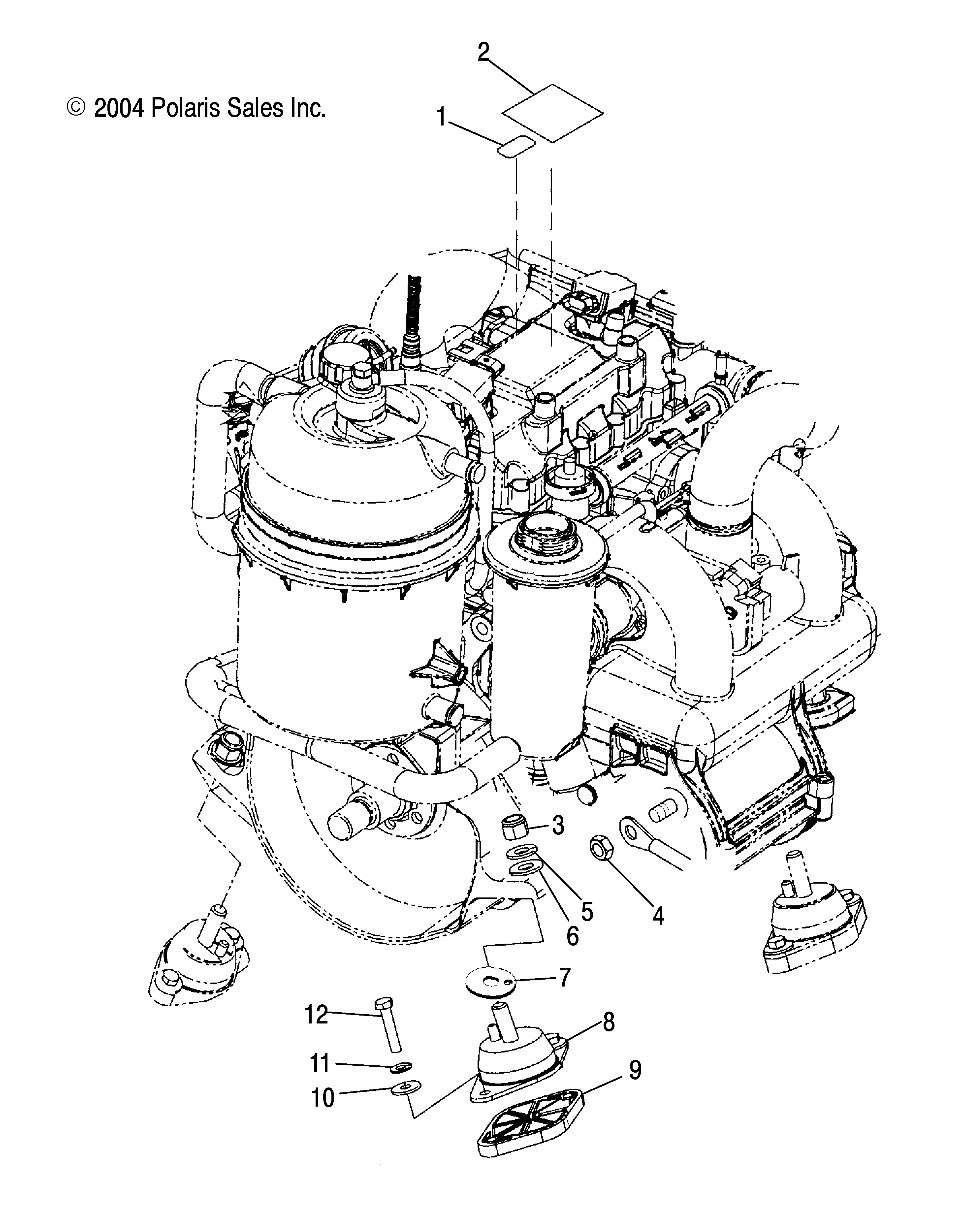 ENGINE MOUNTING - W045304CA/IA/CB/IB/CC/IC (4990559055B07)