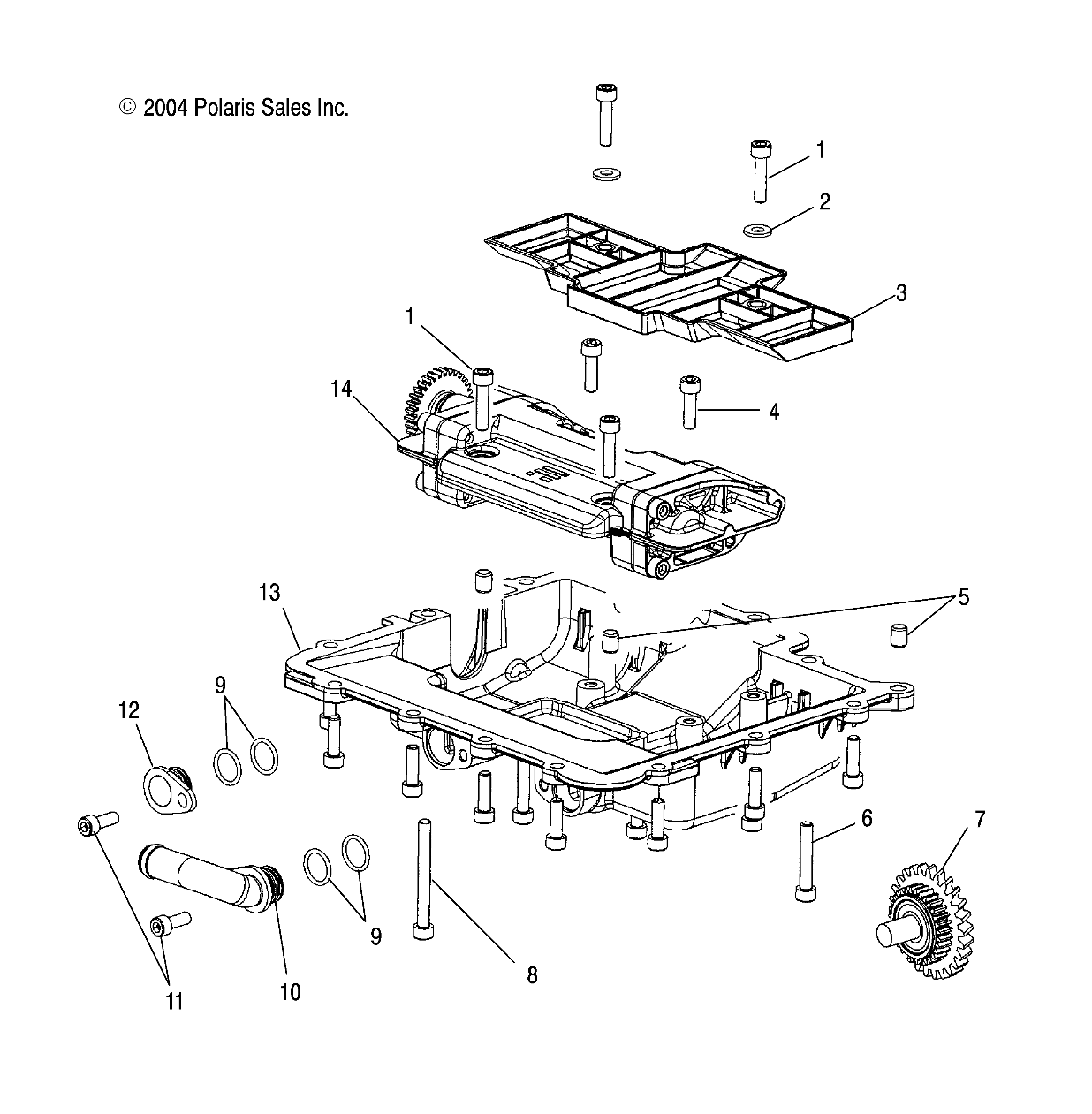 OIL SUMP - W045304CA/IA/CB/IB/CC/IC (4990559055B09)