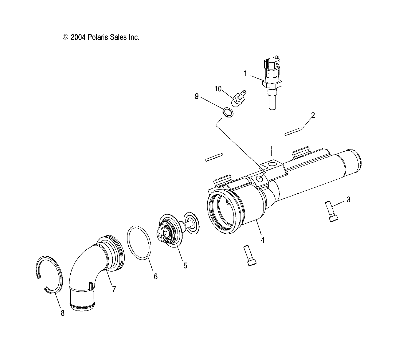 COOLANT RAIL - W045304CA/IA/CB/IB/CC/IC (4990559055B10)